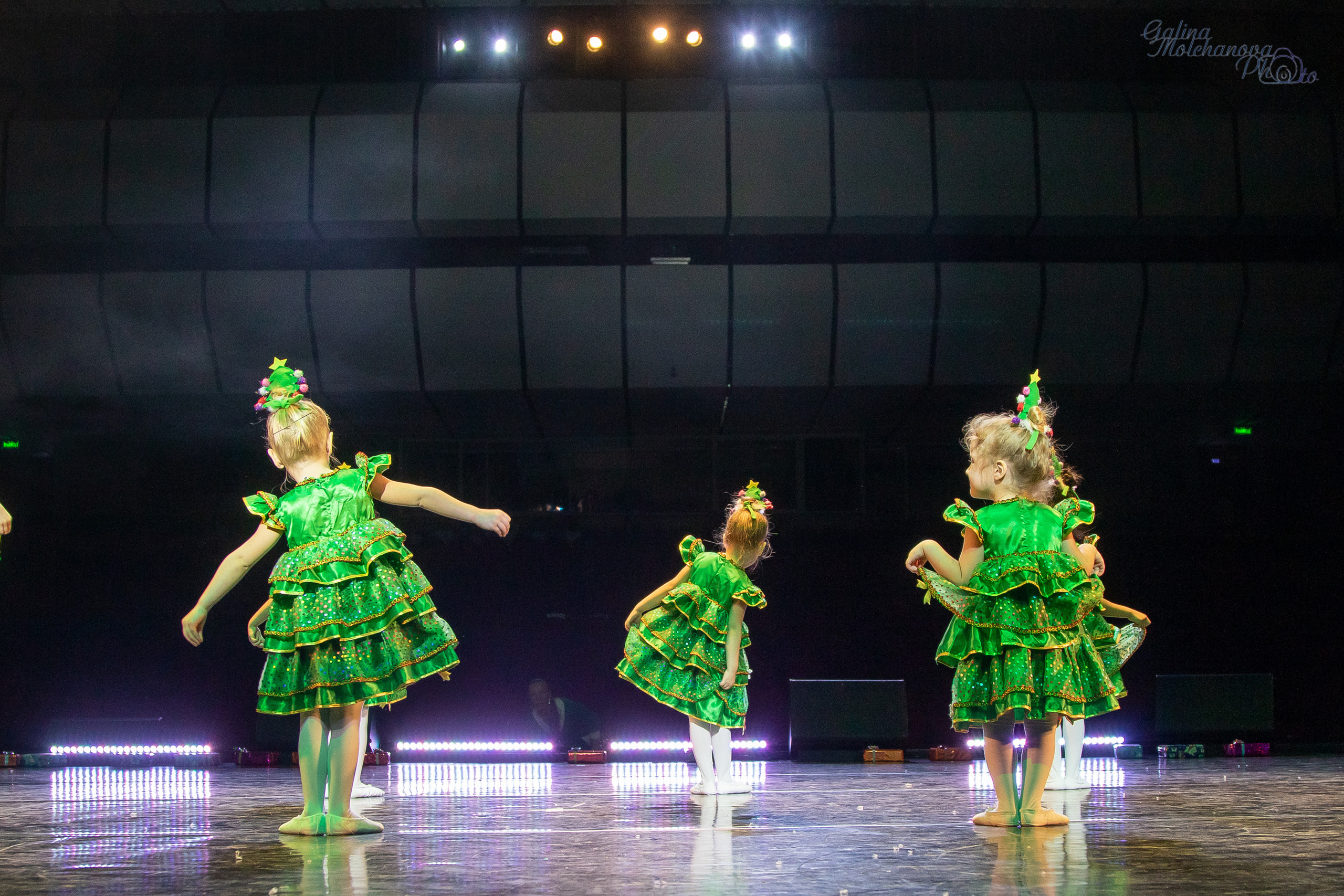 Новогодний концерт танцевального коллектива. Балетный фотограф в Москве Галина Молчанова