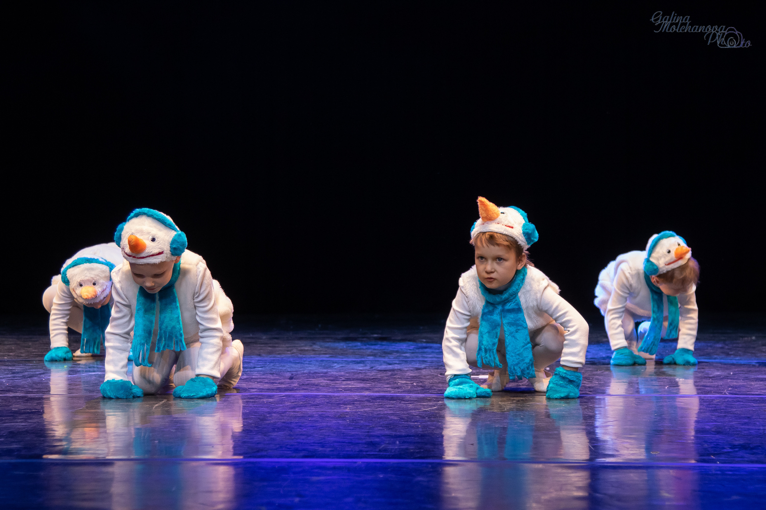 Новогодний концерт танцевального коллектива. Балетный фотограф в Москве Галина Молчанова