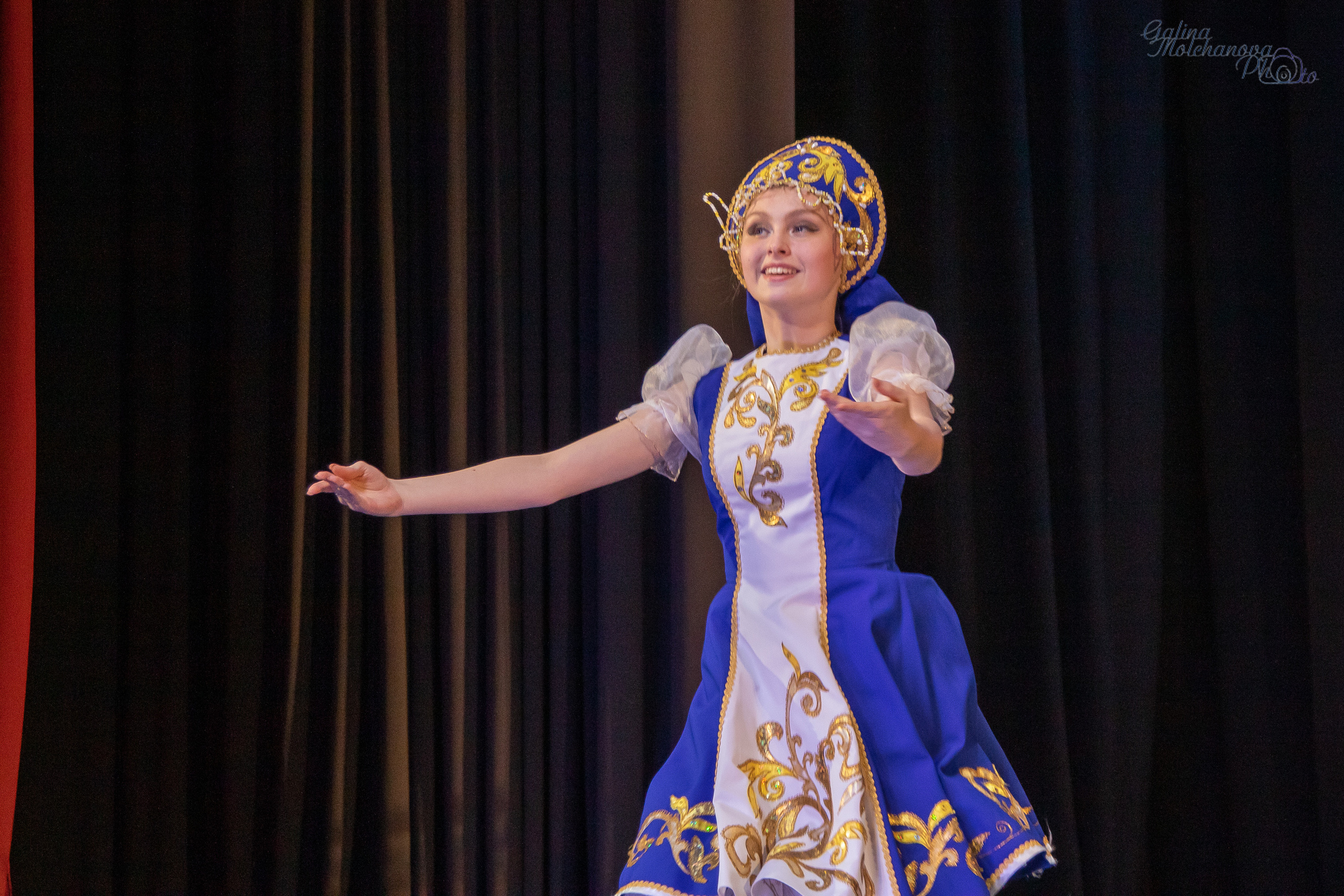Новогодний концерт танцевального коллектива. Балетный фотограф в Москве Галина Молчанова