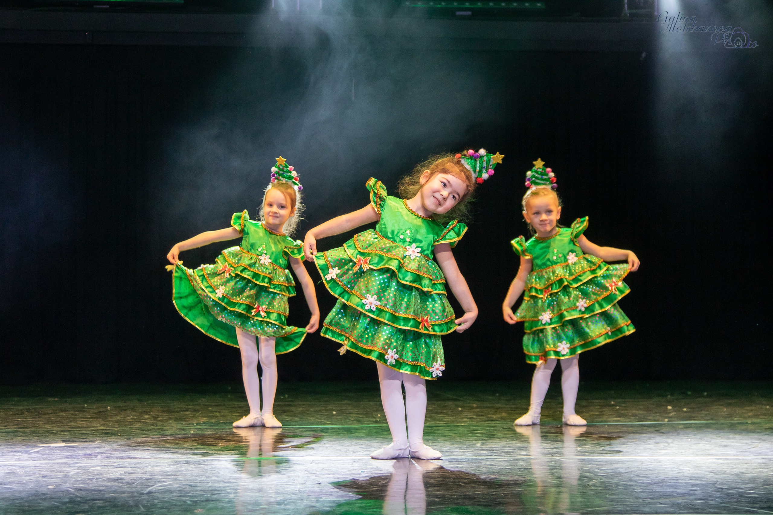 Новогодний концерт танцевального коллектива. Балетный фотограф в Москве Галина Молчанова