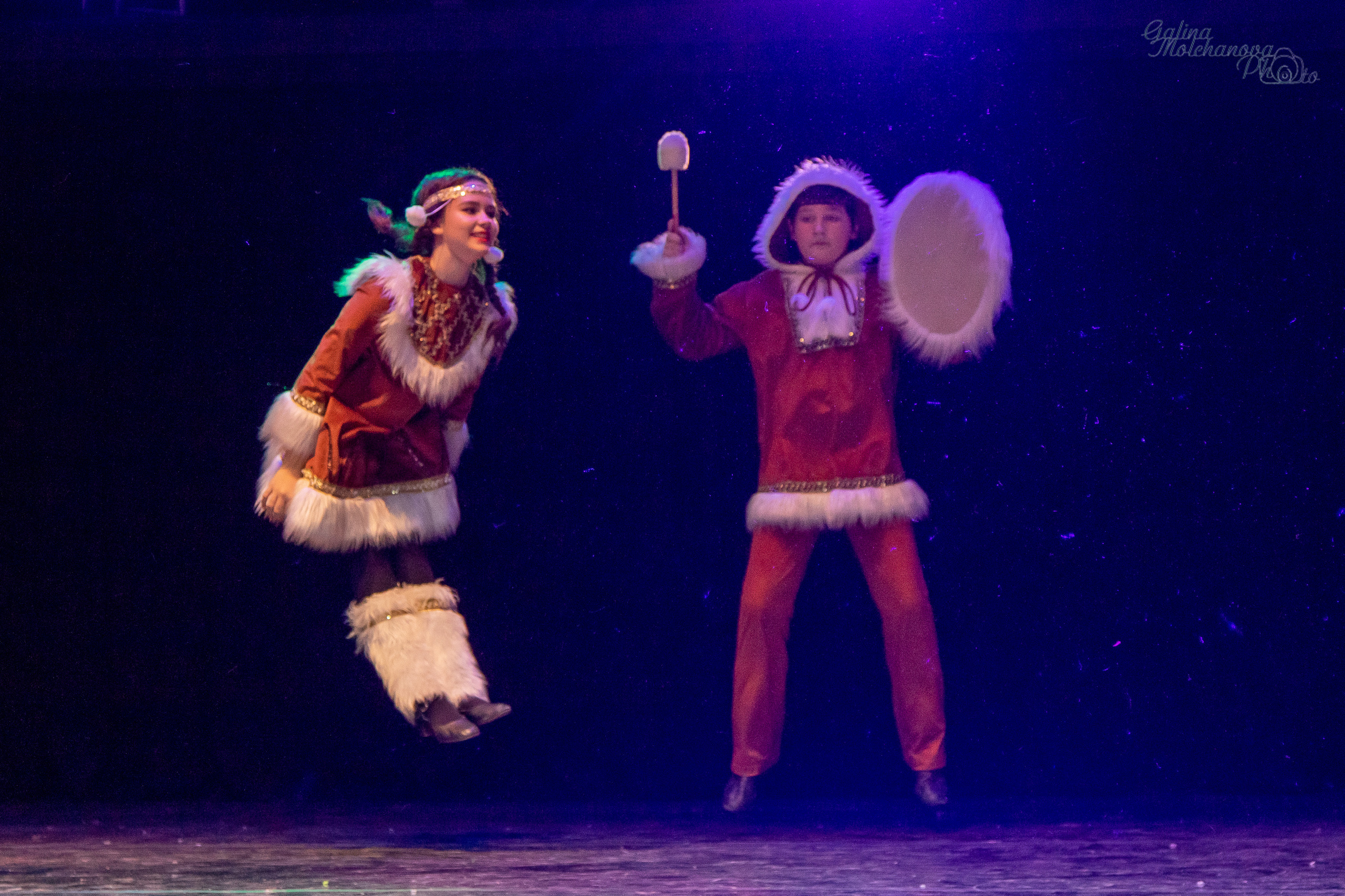 Новогодний концерт танцевального коллектива. Балетный фотограф в Москве Галина Молчанова