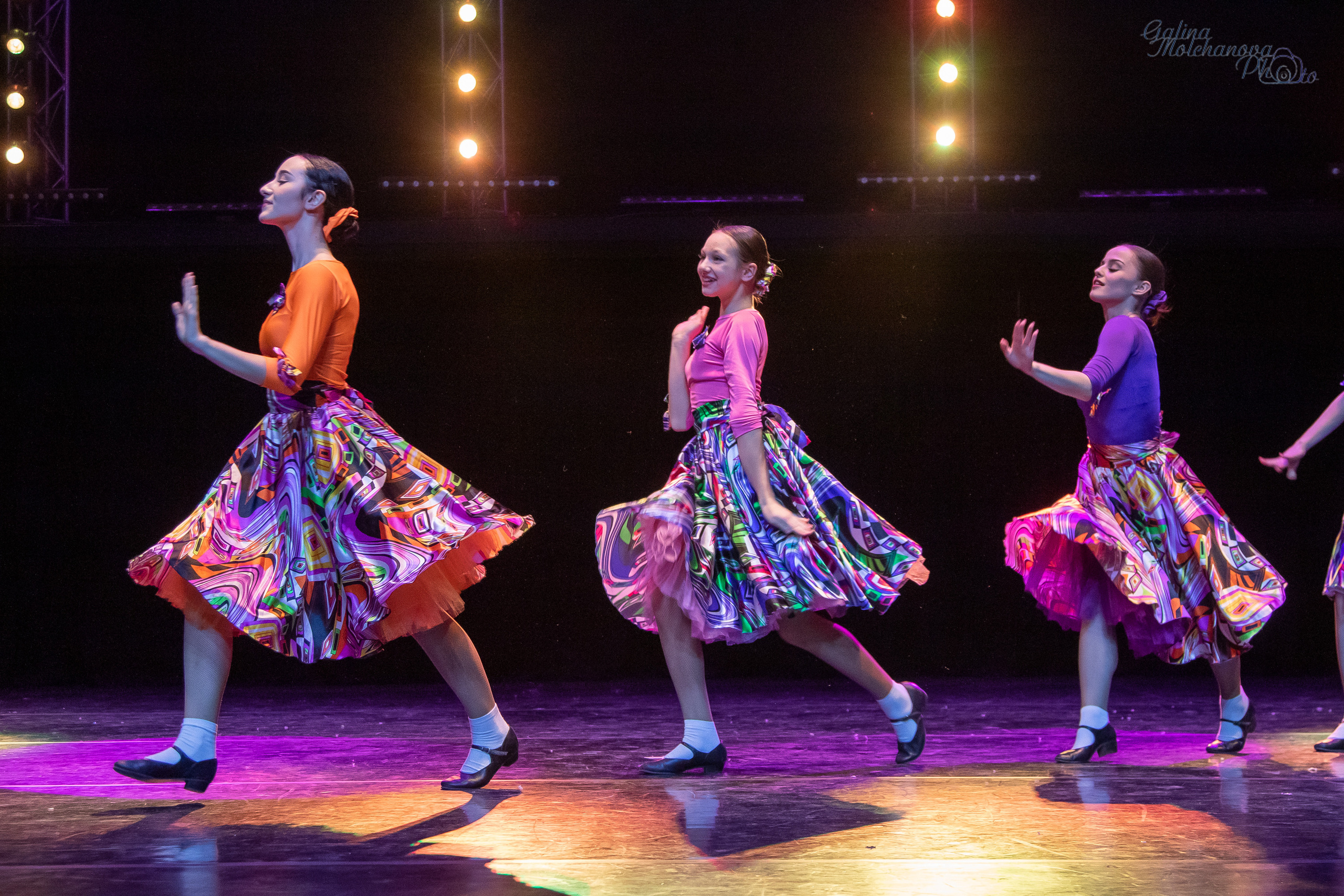 Новогодний концерт танцевального коллектива. Балетный фотограф в Москве Галина Молчанова