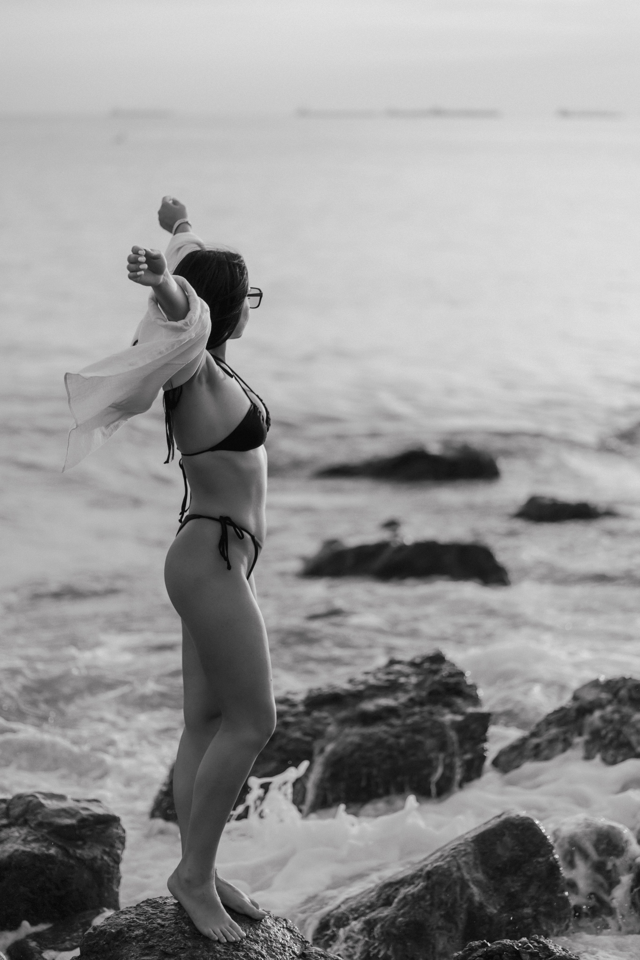 Закат на пляже Тонкий мыс. Семейный и портретный фотограф в Геленджике Любовь Бодрова