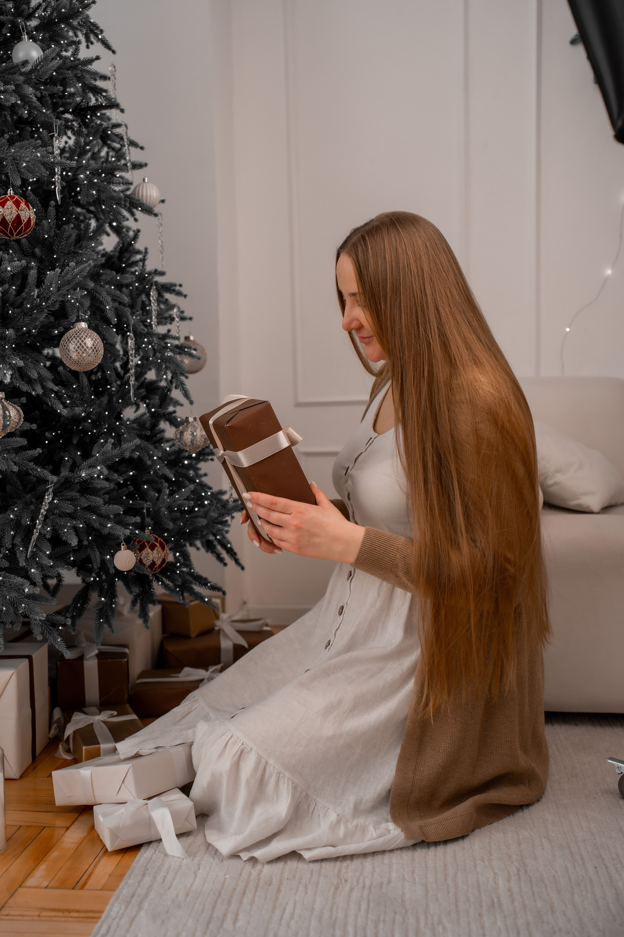 Новогодняя съемка Галя+Джон+Ладушка. Фотограф в Ростове-на-Дону Елизаваета Маковей