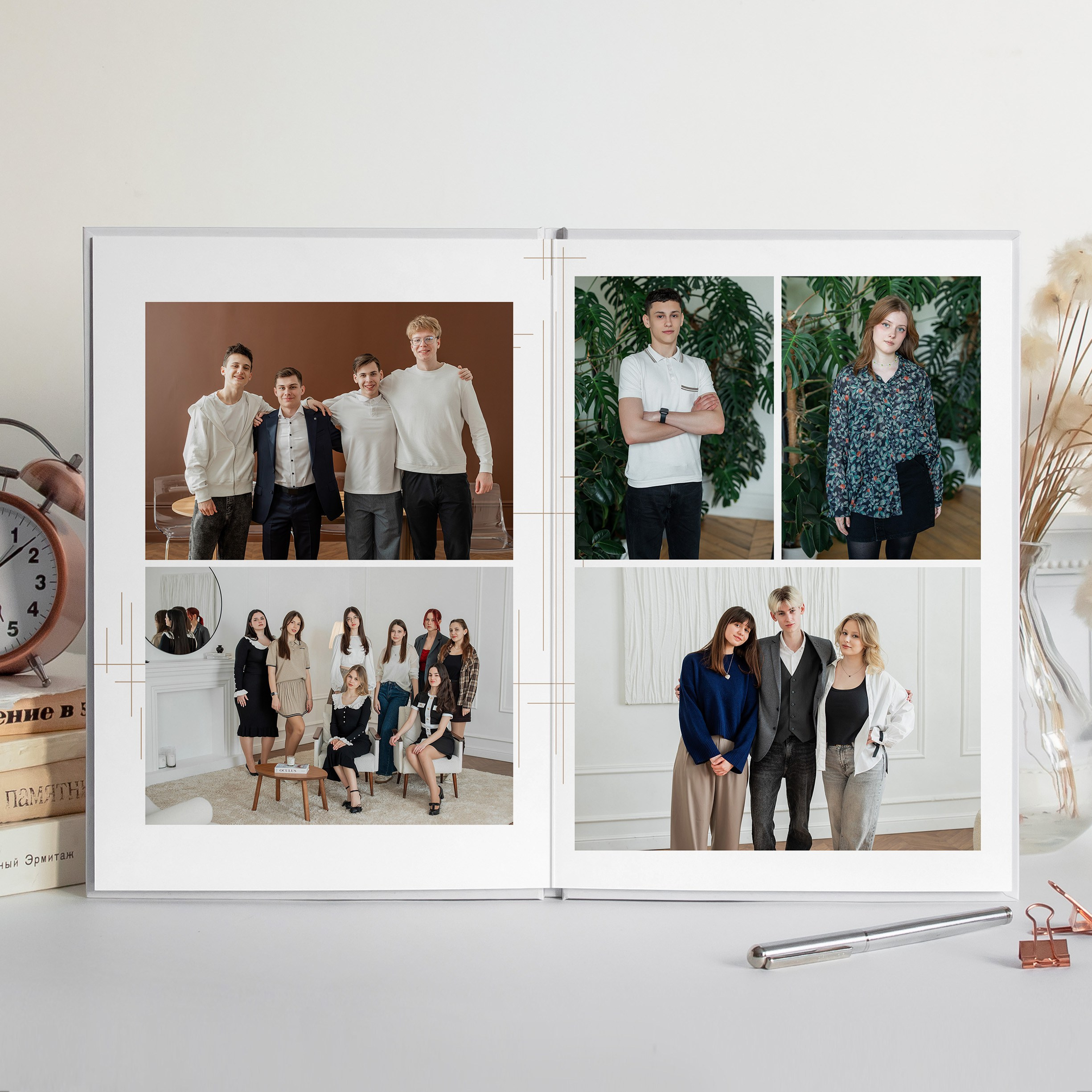 Альбом 9-11 класса (4 разворота) 10 страниц. ФОТОГРАФ ВЫПУСКНЫХ АЛЬБОМОВ в Краснодаре Ворчик Татьяна