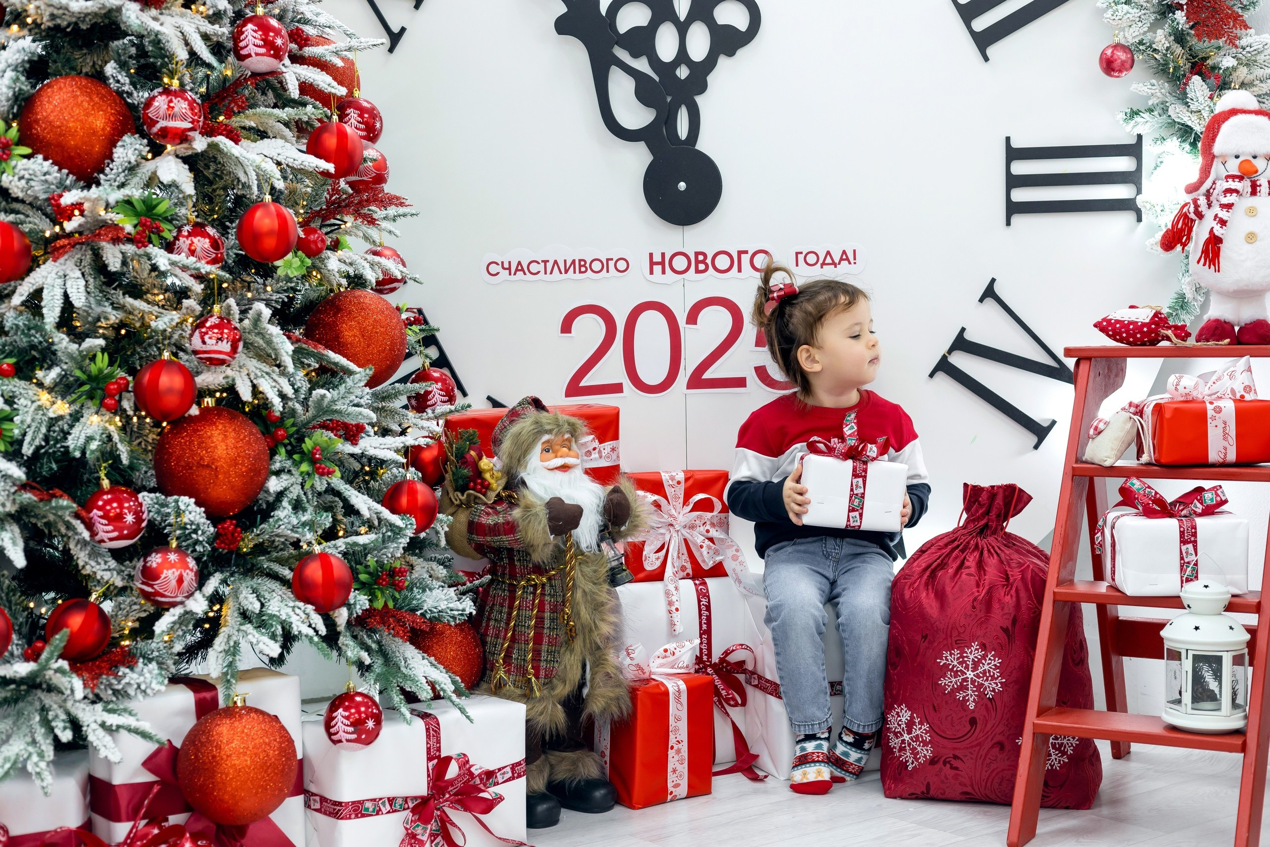 Семейная новогодняя фотосессия. Фотостудия «Олеся». Фотостудия в г. Верхняя Пышма