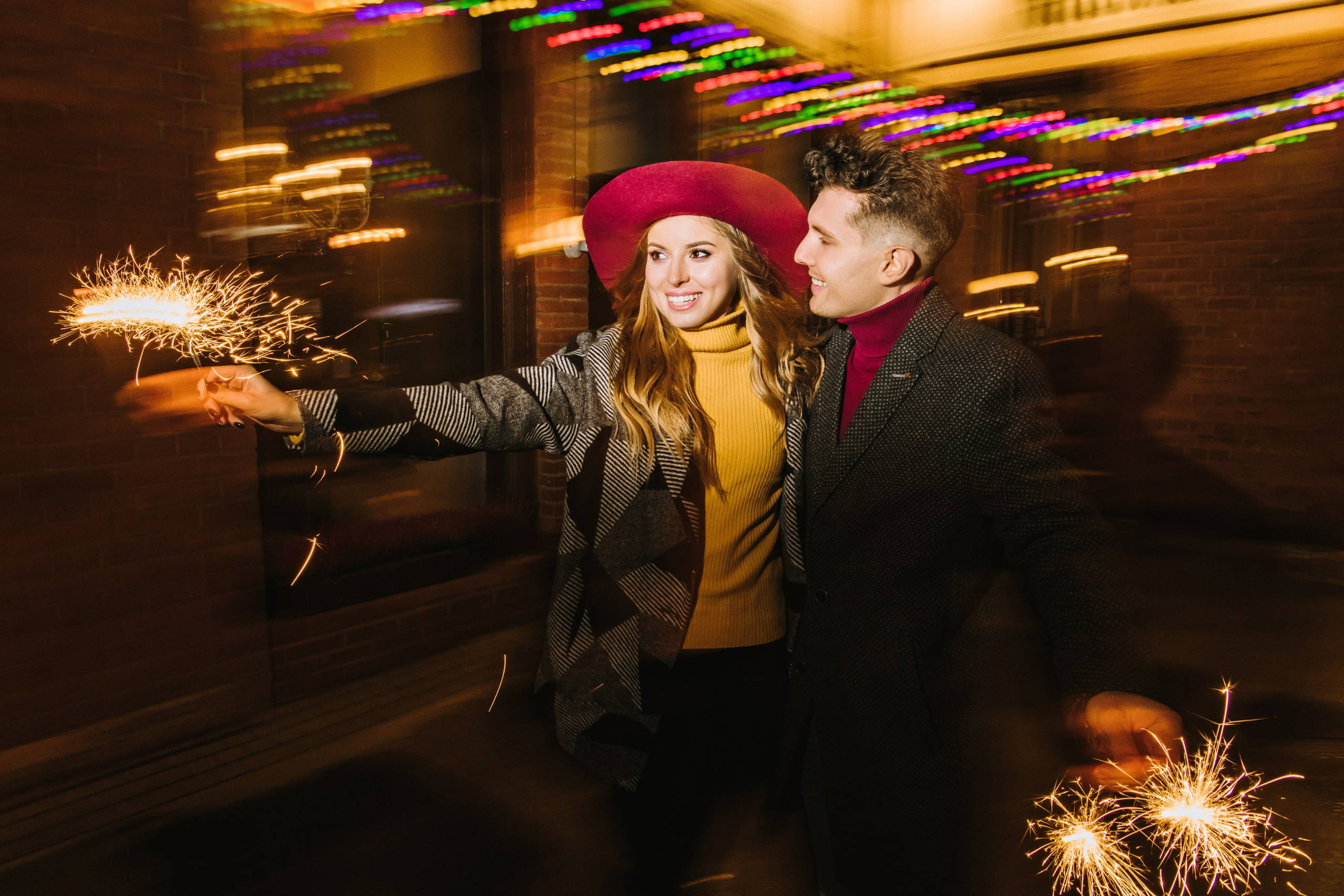 Настя и Игорь. Вечерний центр. Свадебный фотограф в Санкт-Петербурге София Шубик