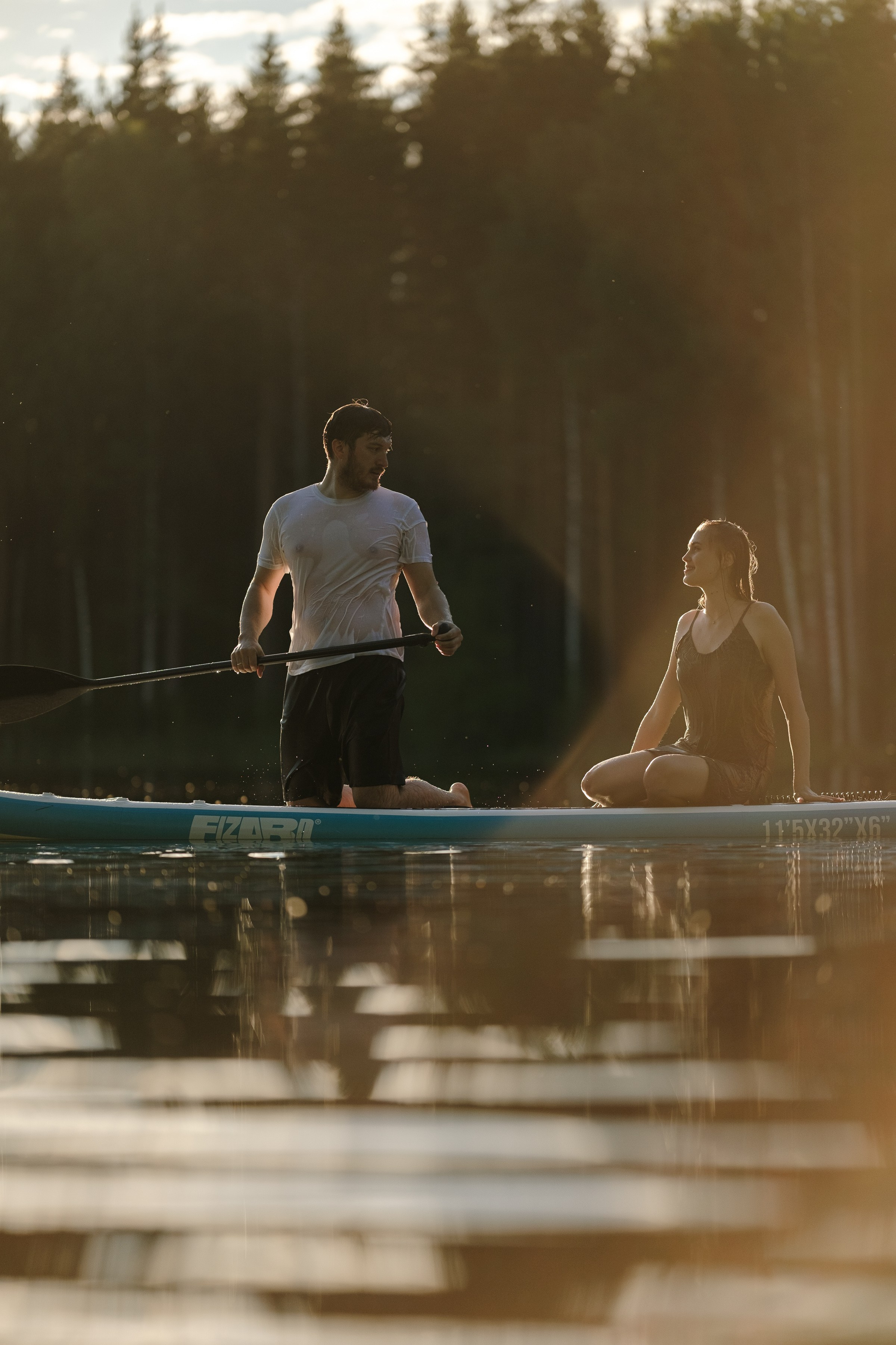 Петя и Лина, на сапах. Интерьерный фотограф и видеограф в Санкт-Петербурге Вадим Балбашевский
