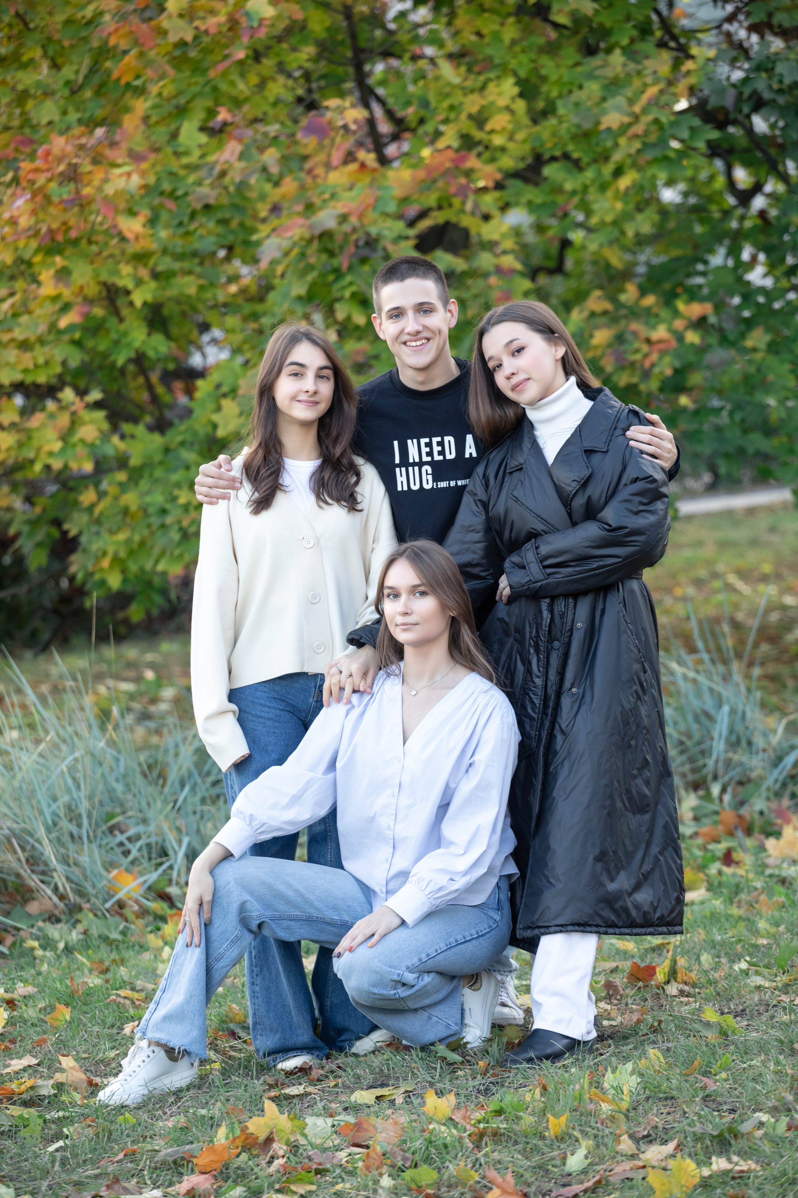 Фотосессия школьников в парке. Выпускные альбомы Евгении Виноградовой г. Липецк