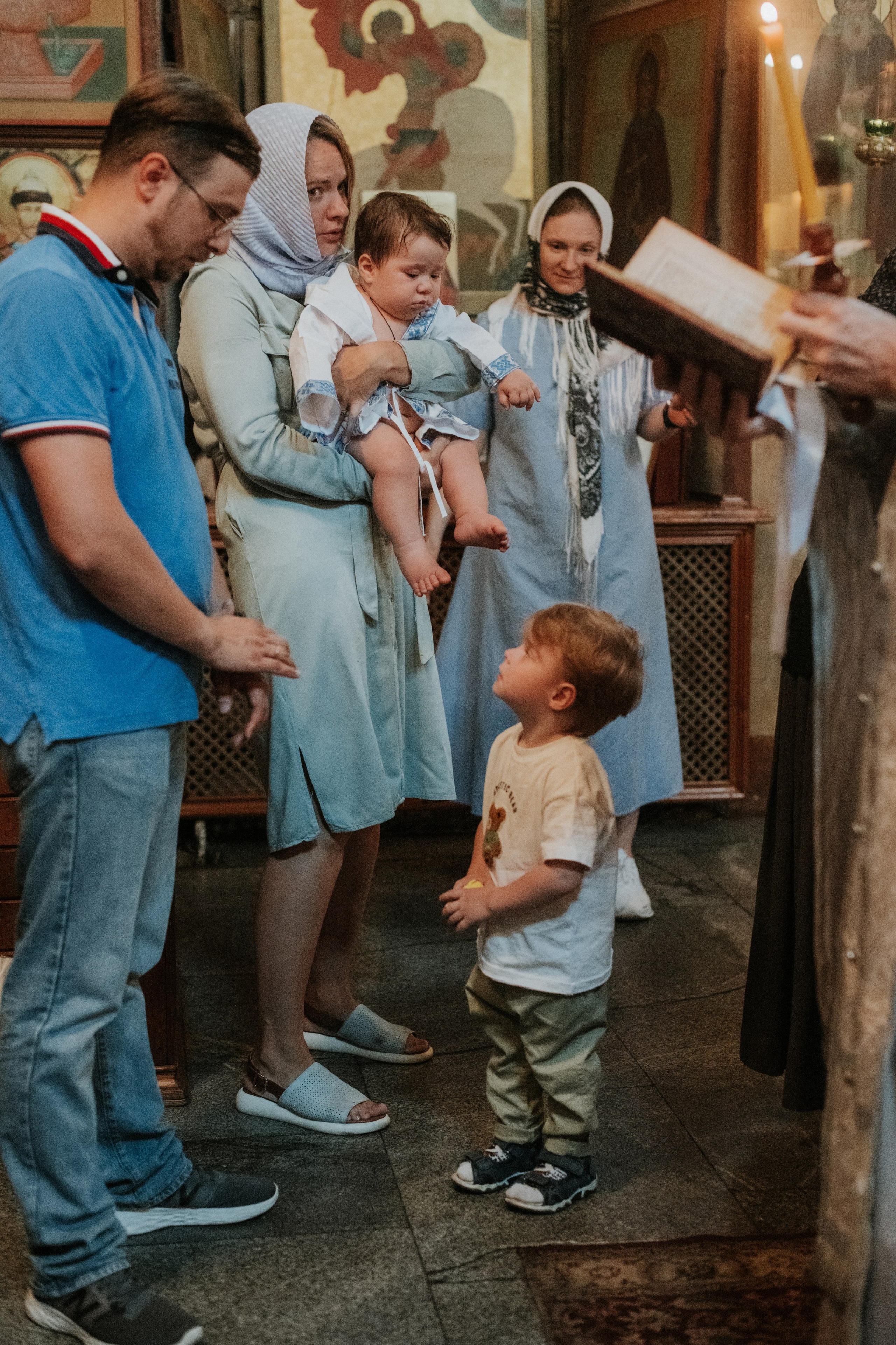 Фотосессия на крещение. Семейный фотограф в Москве Полина Ситникова