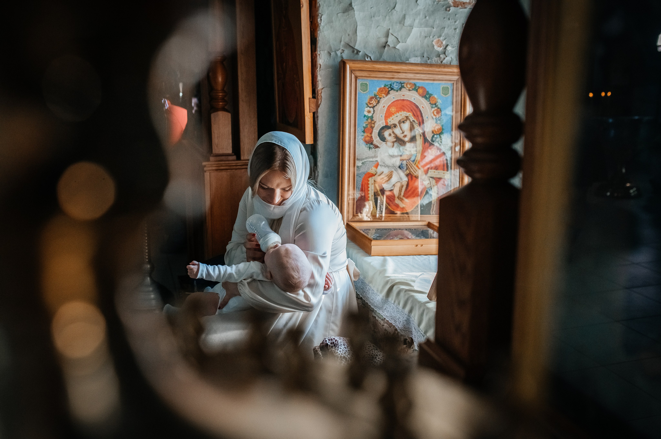Крестины Тимофея //// Храм Свято-Никольского женского Венева монастыря — Николо-Успенская церковь. Семейный и детский фотограф в Туле