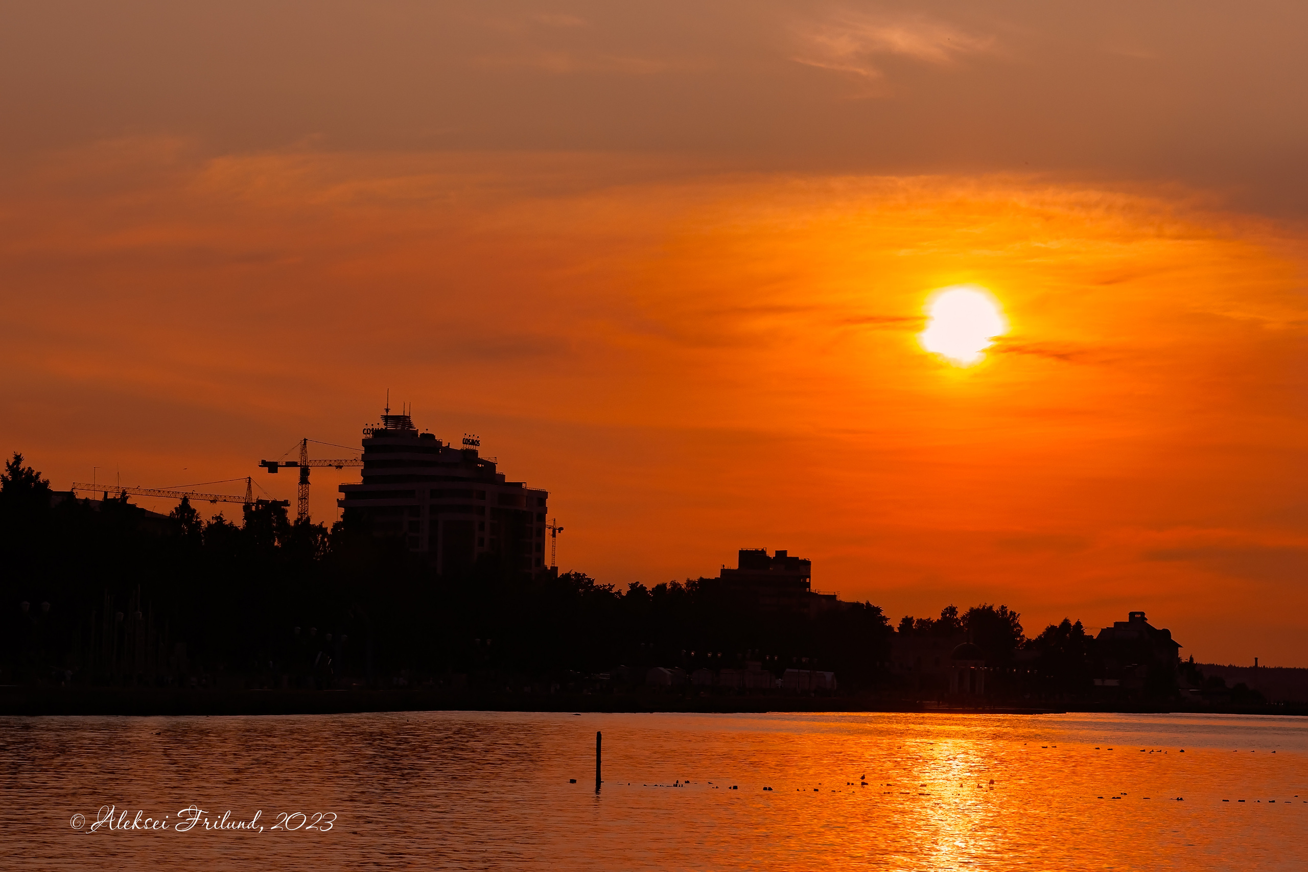 Силуэты города. Аэросъемка. Фото и Видео в Карелии. Алексей Фрилунд