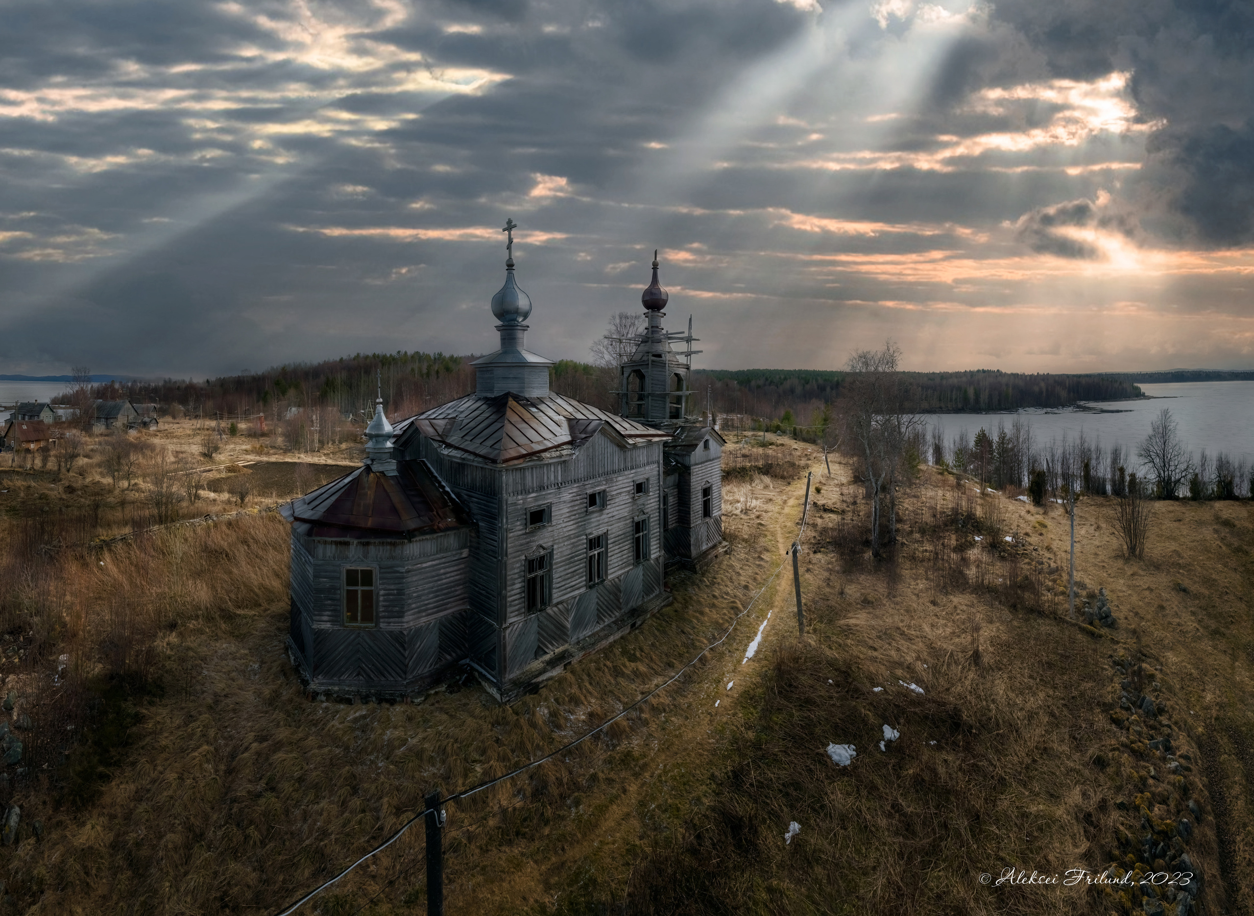 Деревянная архитектура Карелии. Аэросъемка. Фото и Видео в Карелии. Алексей Фрилунд
