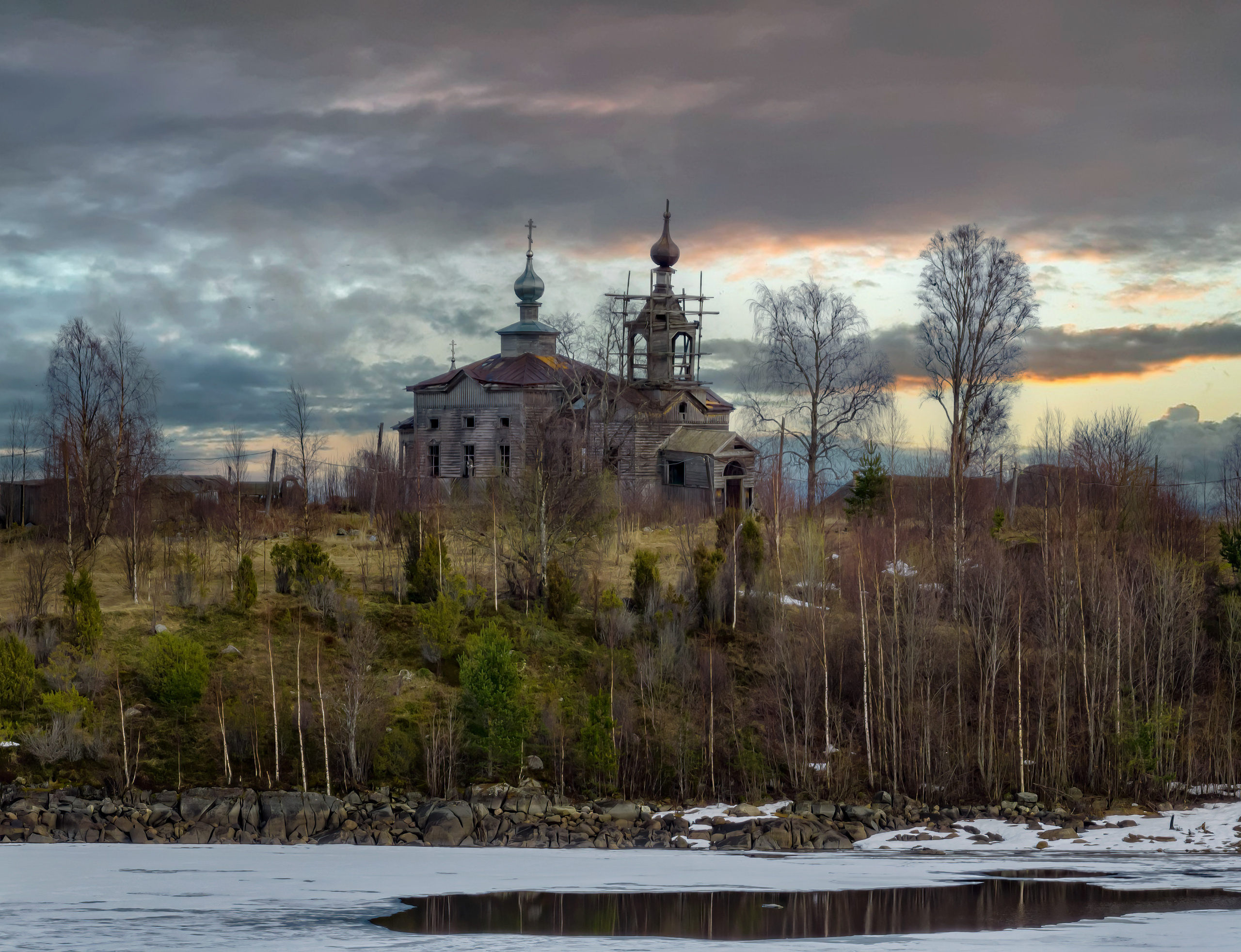 Деревянная архитектура Карелии. Аэросъемка. Фото и Видео в Карелии. Алексей Фрилунд
