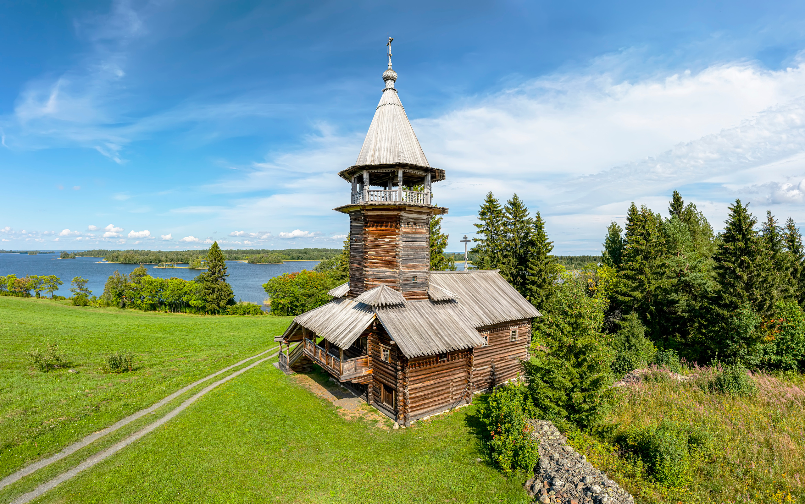 Музей-заповедник «Кижи». Аэросъемка. Фото и Видео в Карелии. Алексей Фрилунд