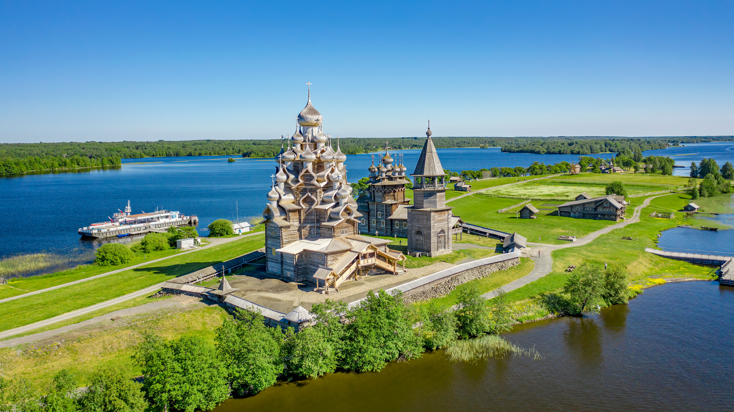 Музей-заповедник «Кижи». Аэросъемка. Фото и Видео в Карелии. Алексей Фрилунд