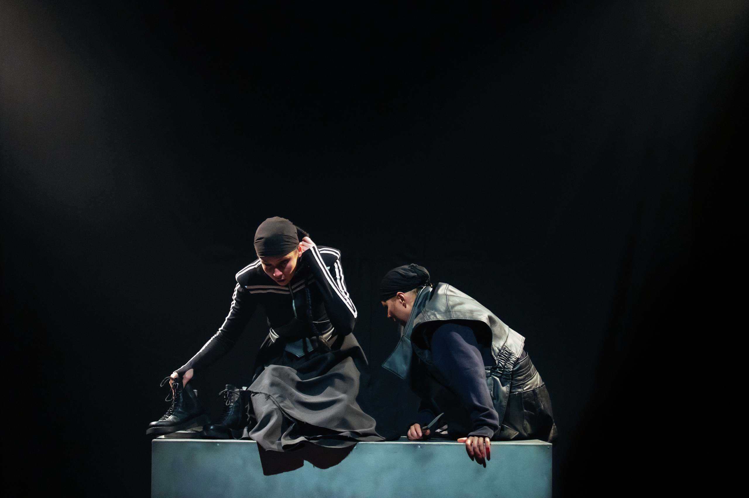 Спектакль "Магазин", Небольшой Драматический Театр /Санкт-Петербург/. Татьяна Колганова, Анна Шельяпкова, Михаил Тараканов