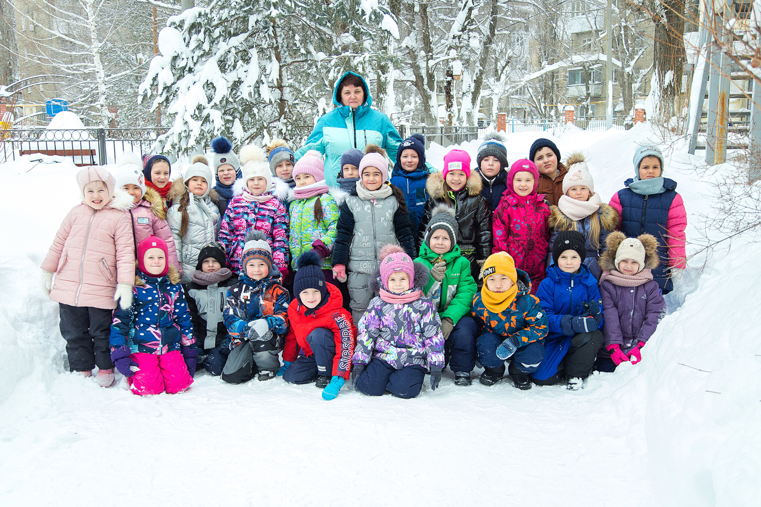 Общая фотография группы детский сад