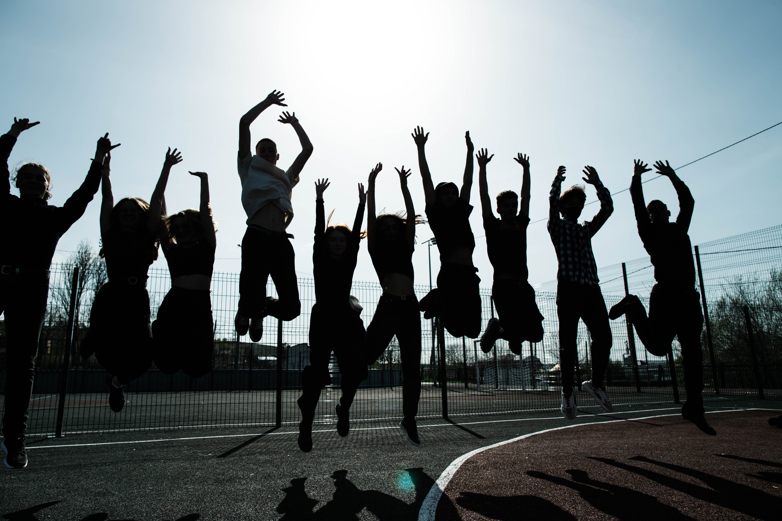 Фотосессия на спортивной площадке