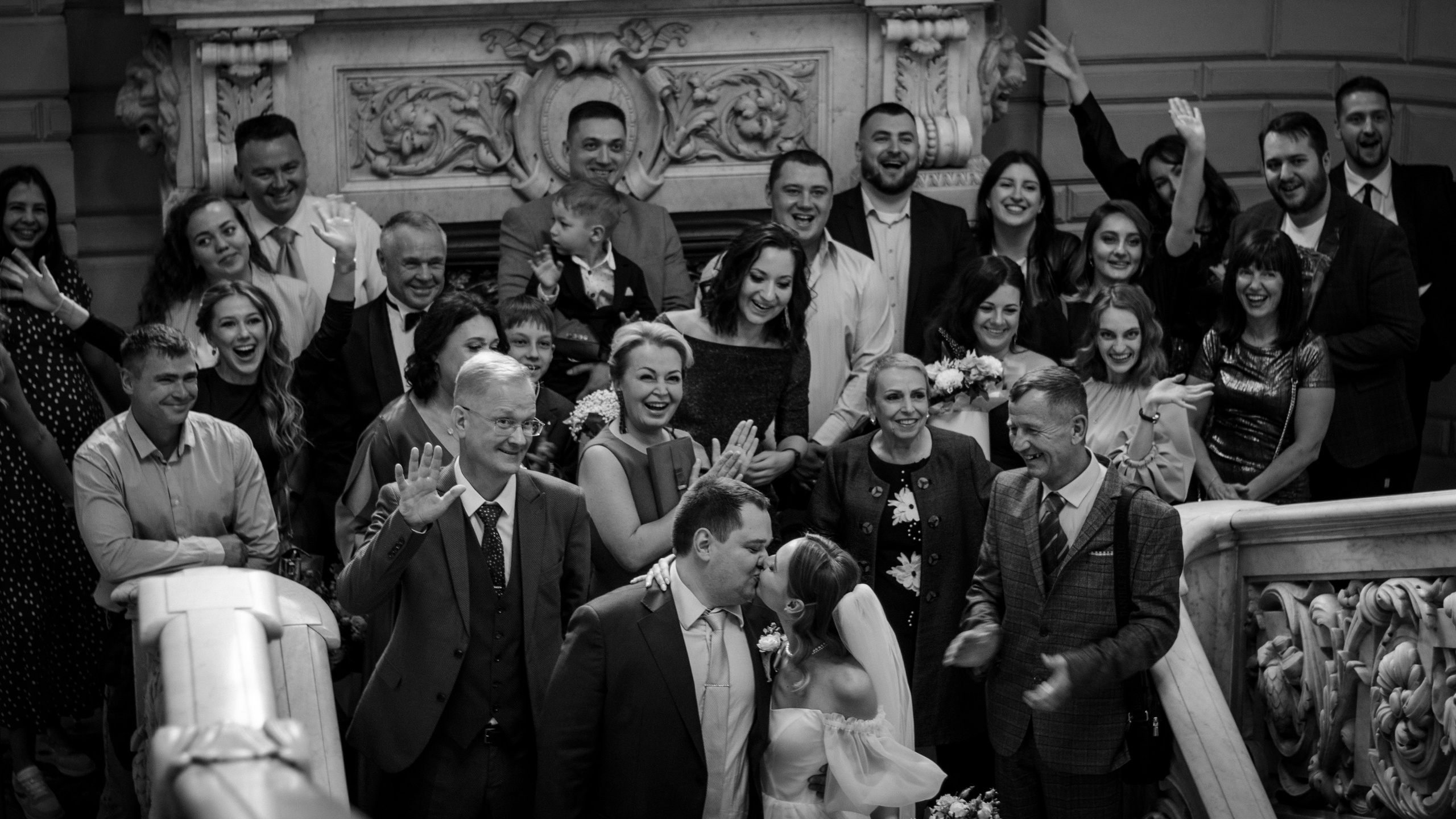 Съёмка на парадной лестнице первого ЗАГСа СПб