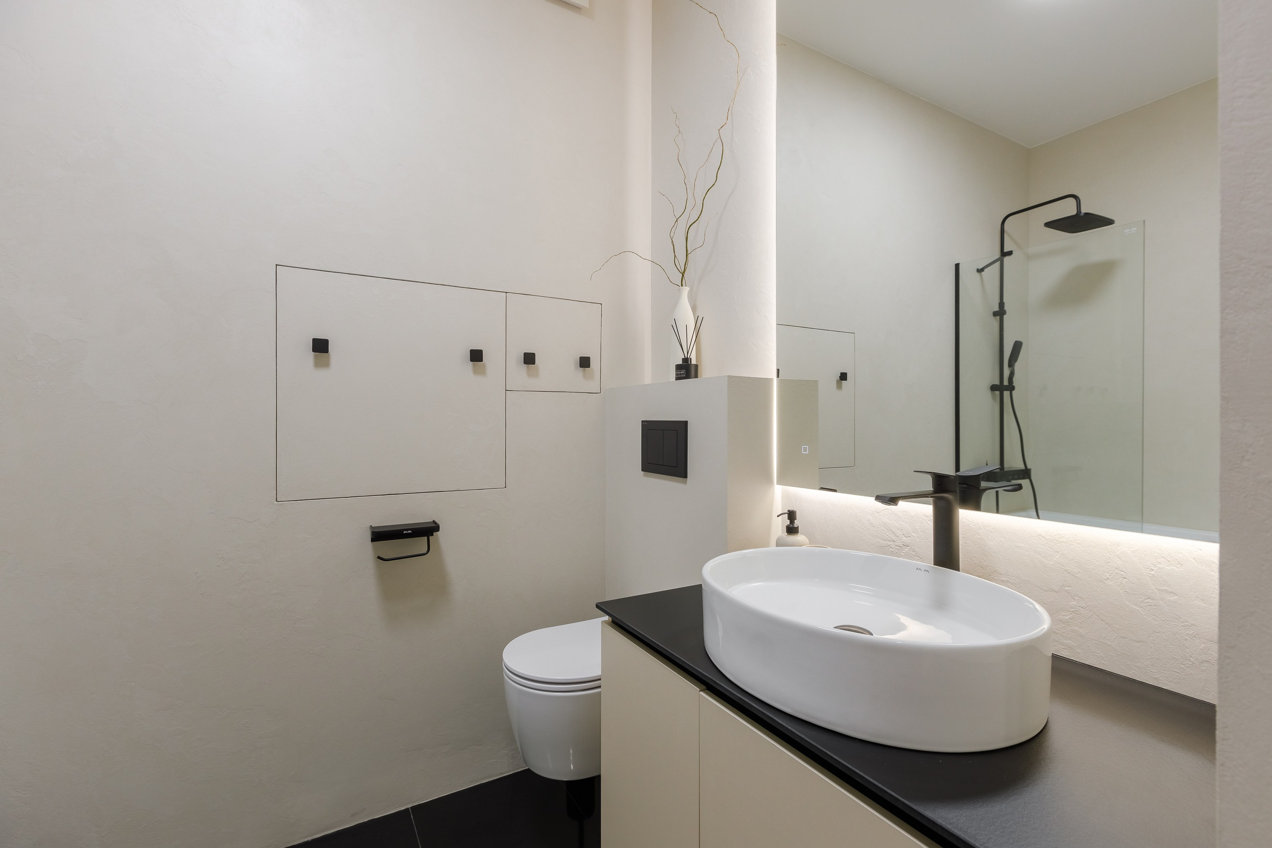 Бежевая квартира в Аэробусе. Интерьерный фотограф в Москве Роман Потапов