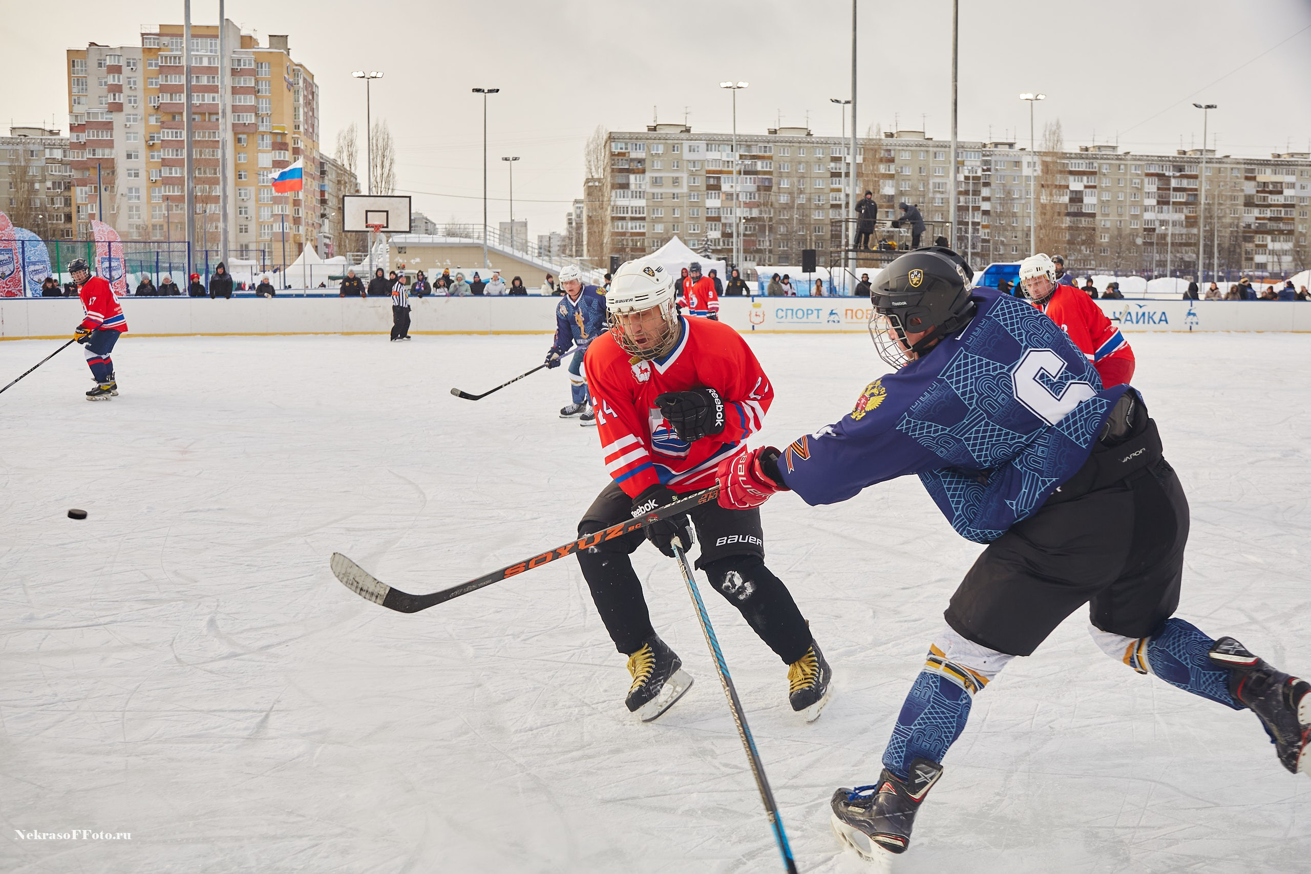 Турнир по хоккею «Русская классика» в рамках Офицерской хоккейной лиги. Спортивный фотограф Некрасов Денис