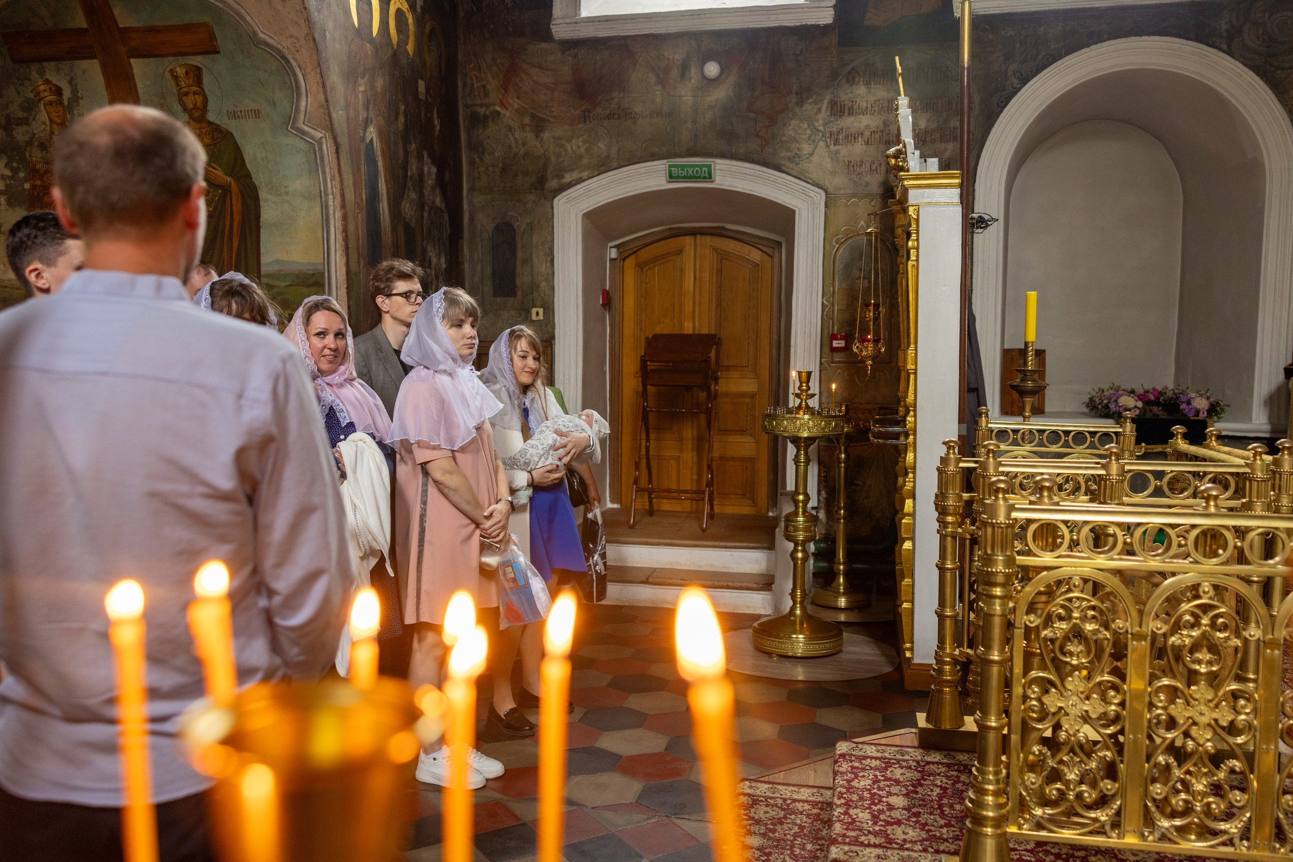 Образец репортажа крещения оригиналы, без искажений, без вспышки, светосильная оптика!. Фотограф в Туле Крупский АнДРей. Фотостудия «КАДР71» в Туле