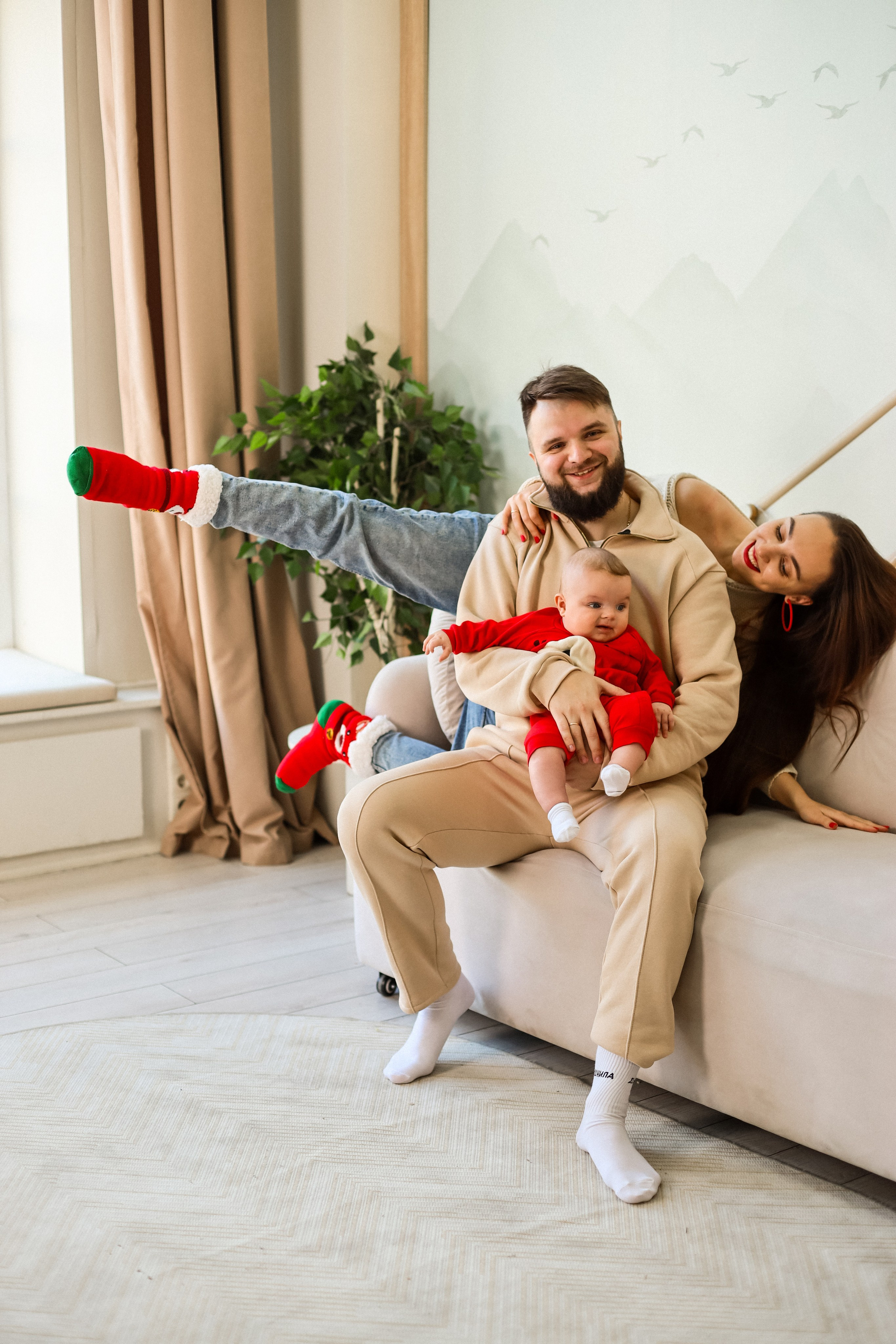 Екатерина, Дмитрий и Роберт новогодняя. Kharchenkotatianaweddingphoto