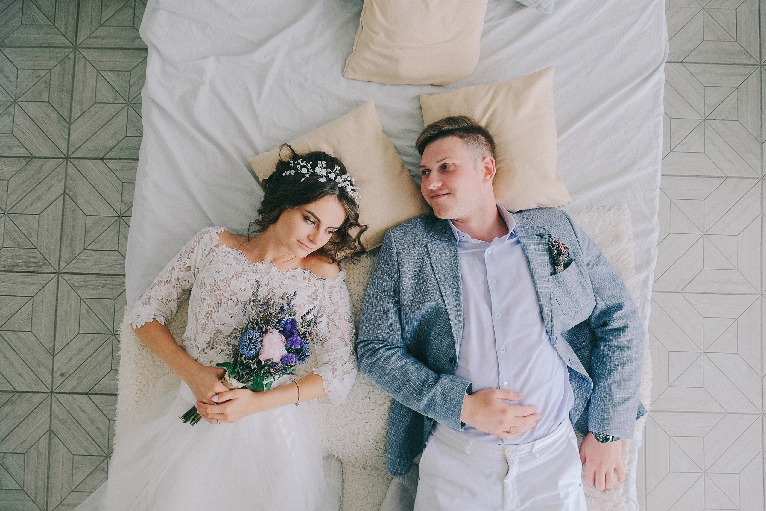 Свадебный день жениха и невесты