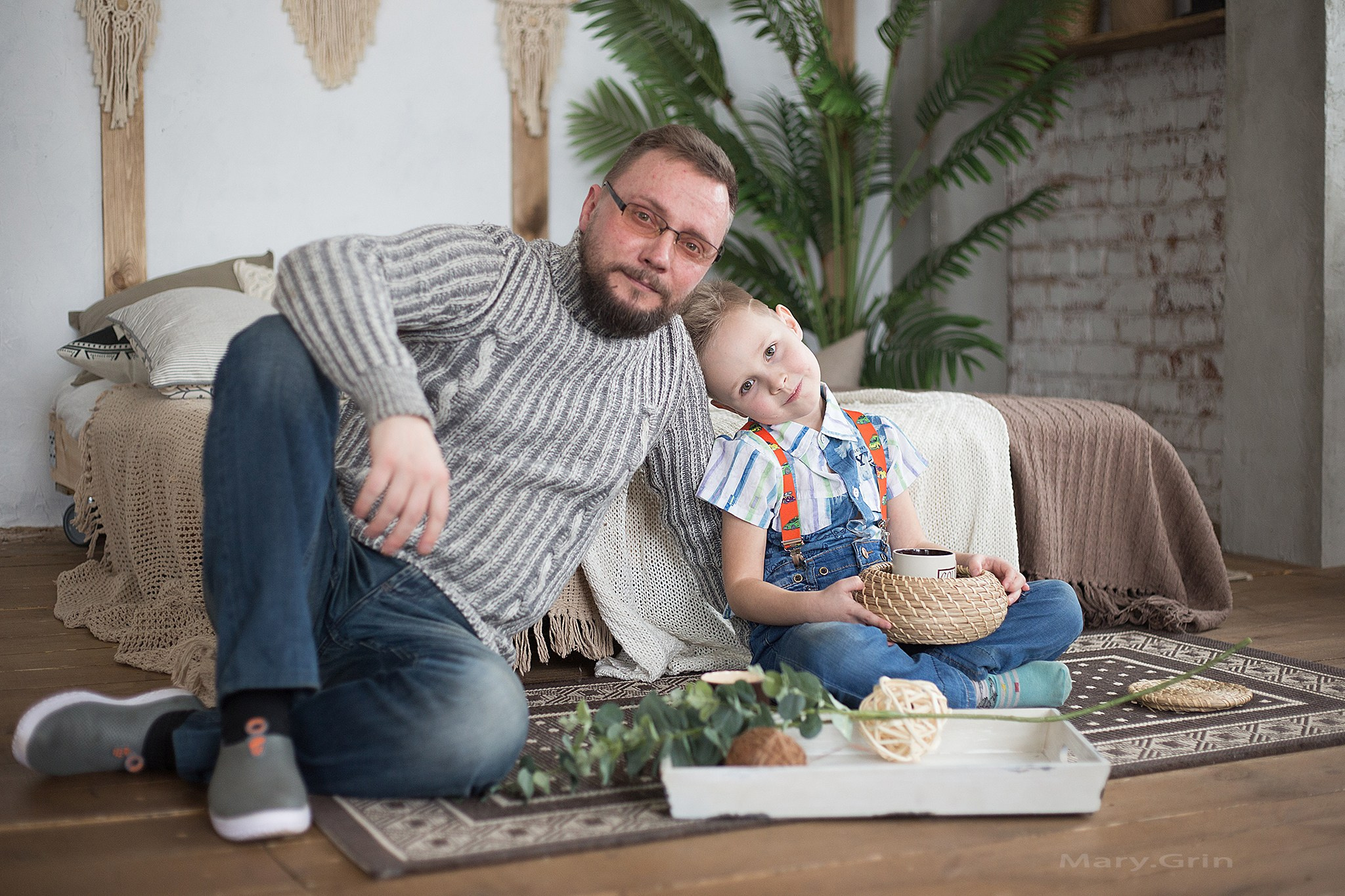 Студийная фотосессия семьи Александра и Марии. Детский и семейный фотограф, фотограф мероприятий Нижний Новгород