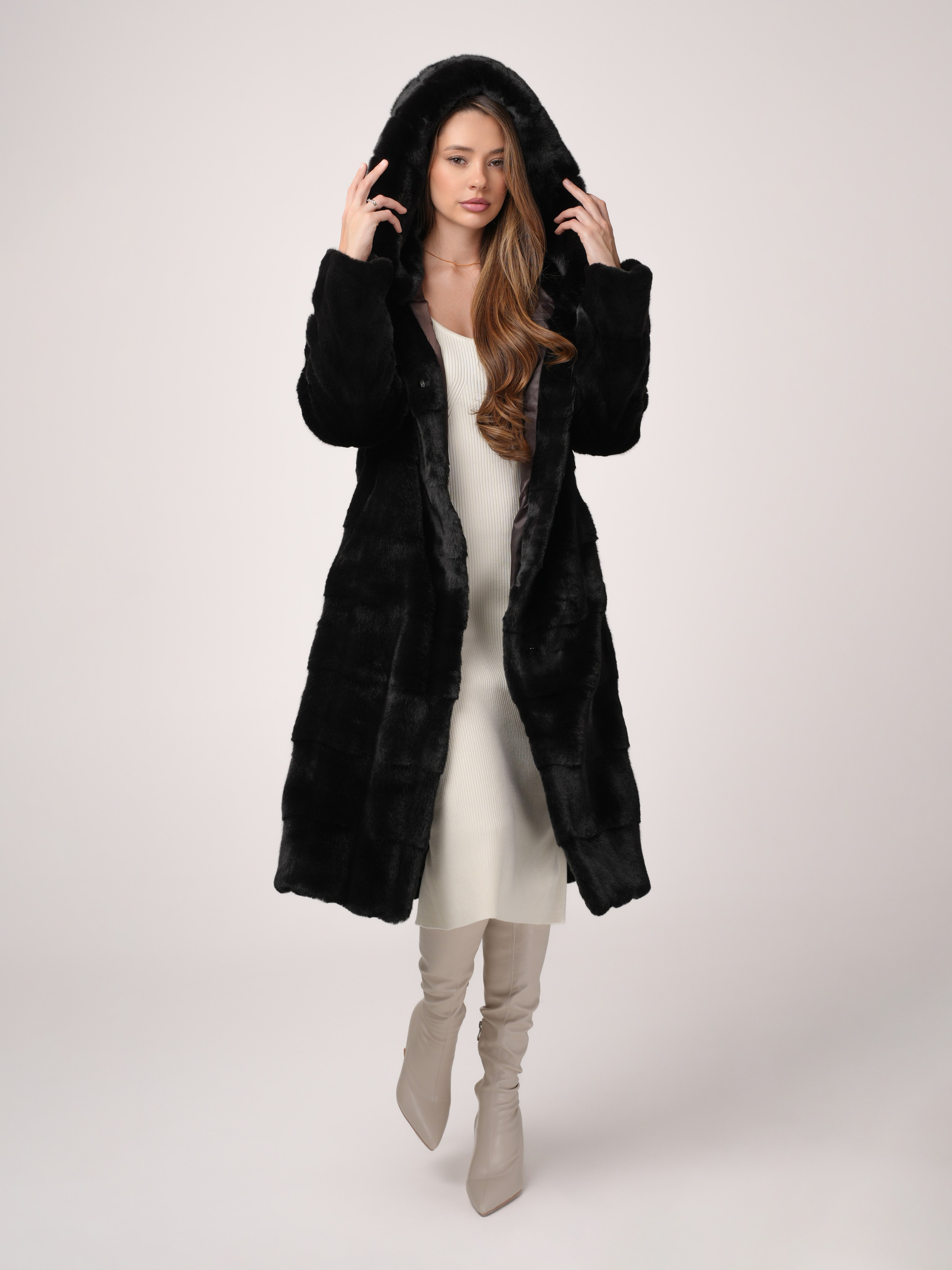 Новогодняя фотосессия бренда шуб. Портретный фотограф Москва Белогорцев Сергей