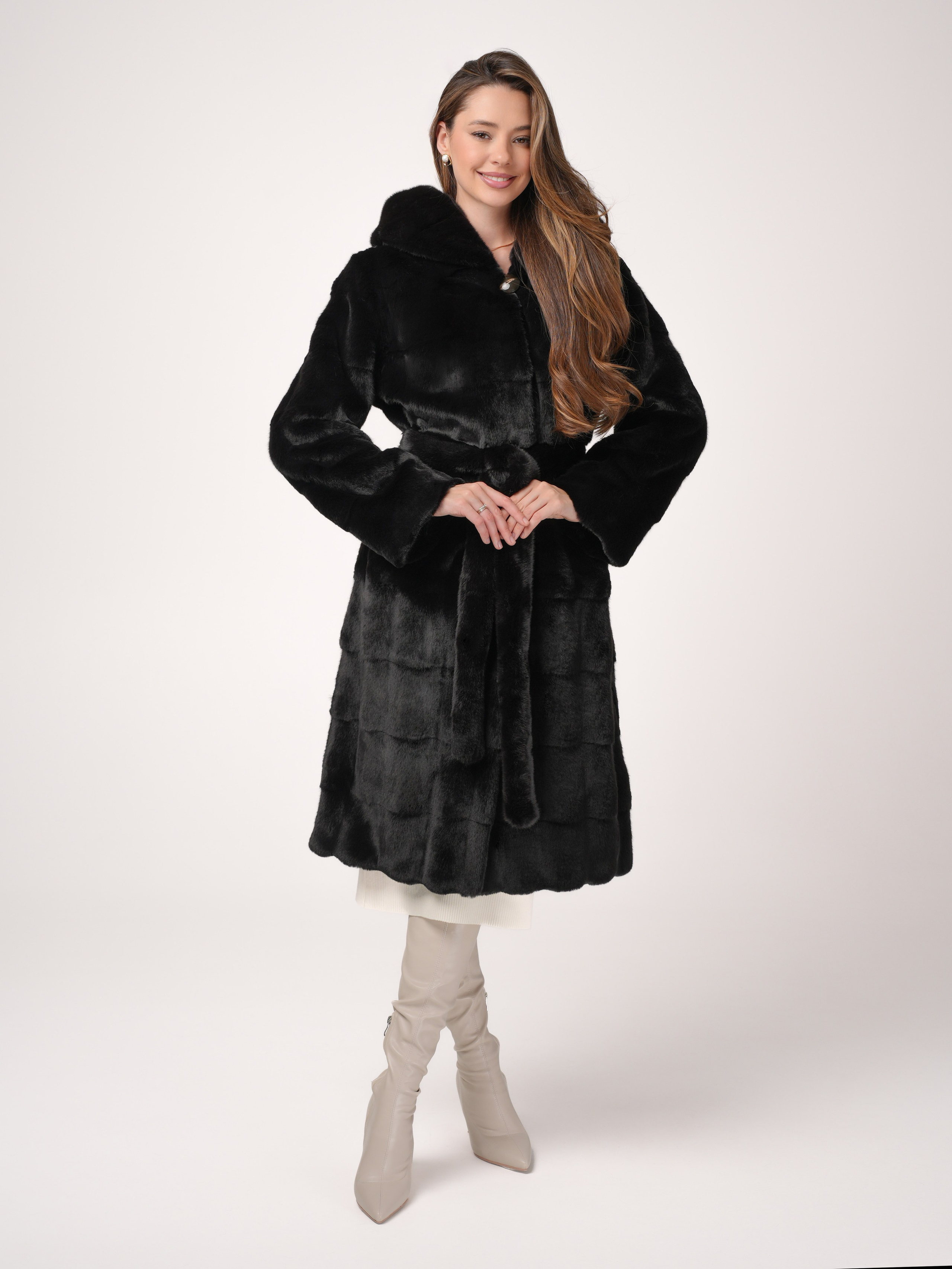 Новогодняя фотосессия бренда шуб. Портретный фотограф Москва Белогорцев Сергей