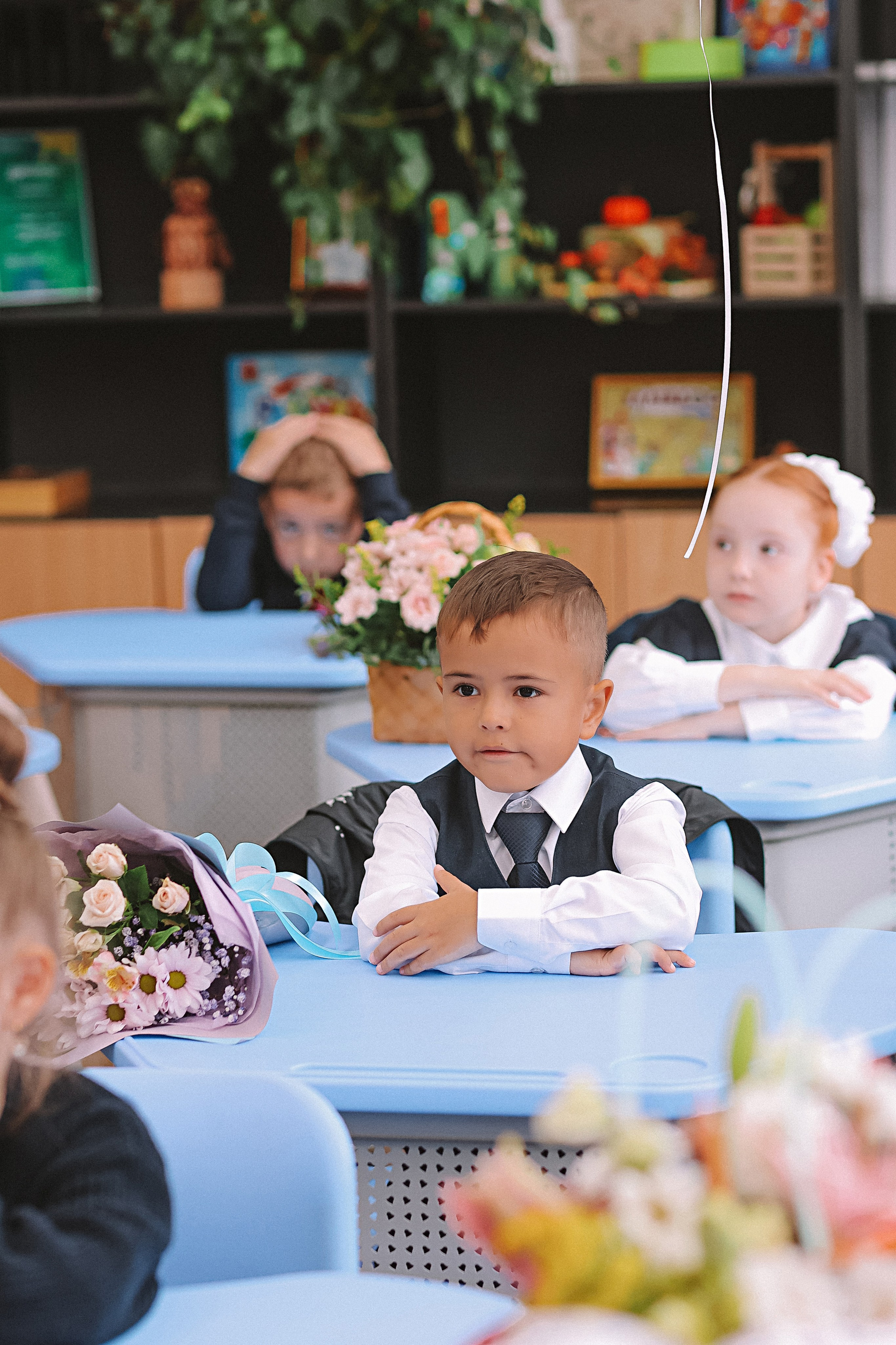1 сентября линейка+кл час+портреты. Семейный фотограф Тюмень, фотограф на роды Салмина Мария