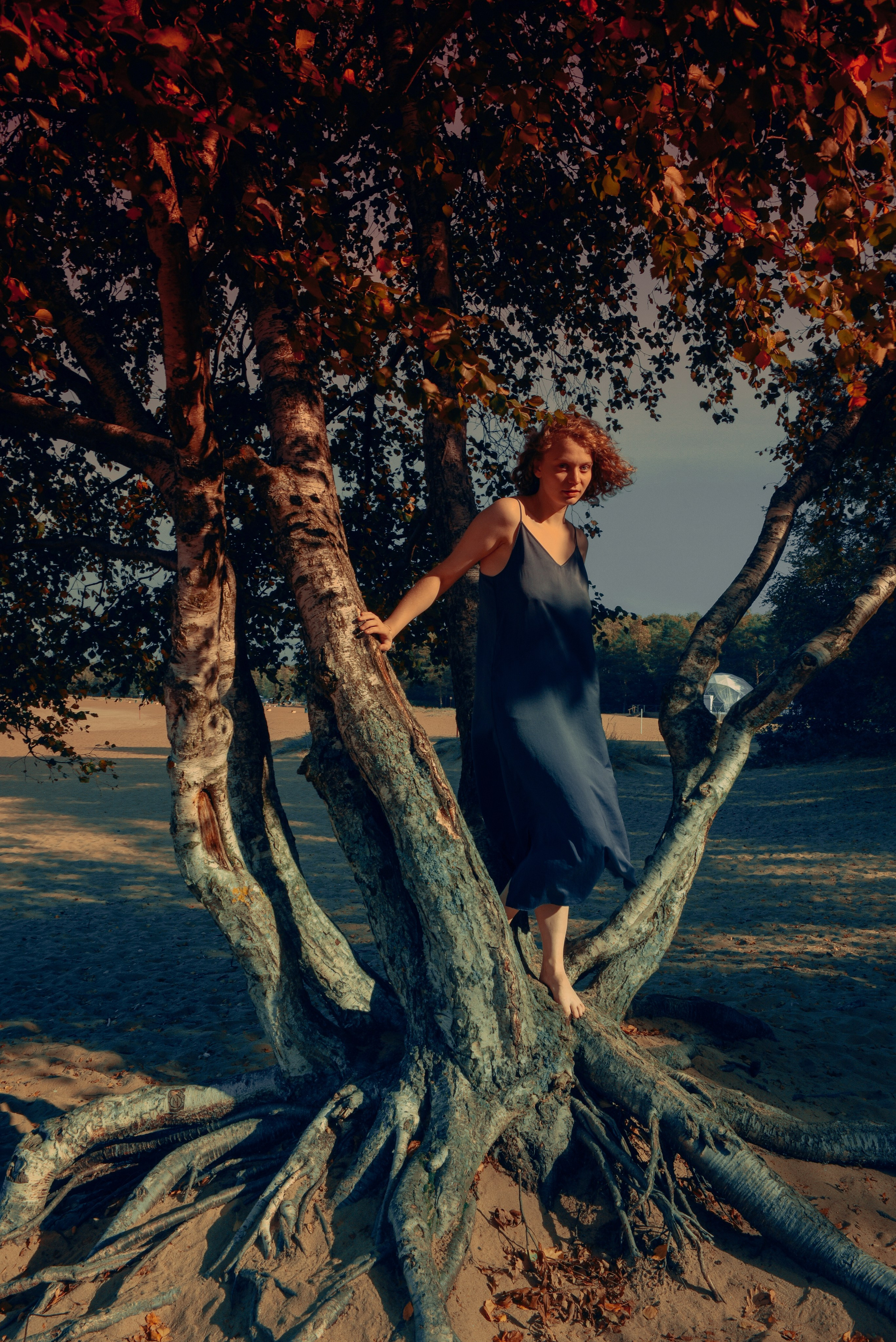 женская фотосессия в лесу