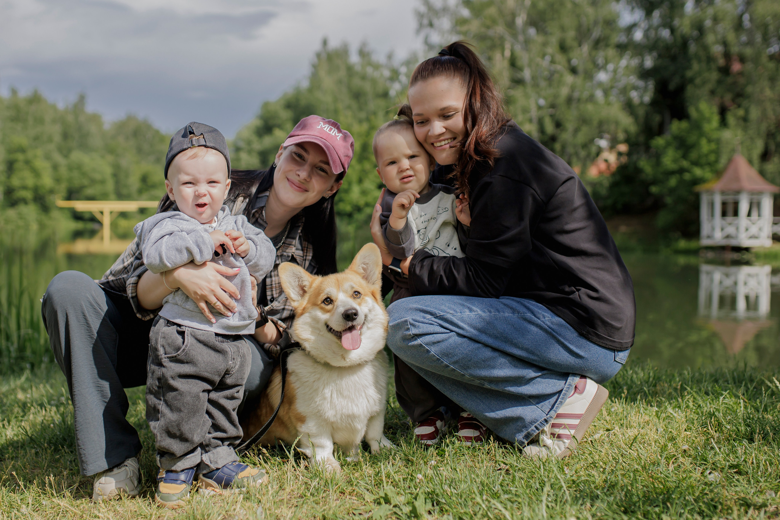 Прогулка с корги. Семейный и детский фотограф в Рязани Васюгова Мария