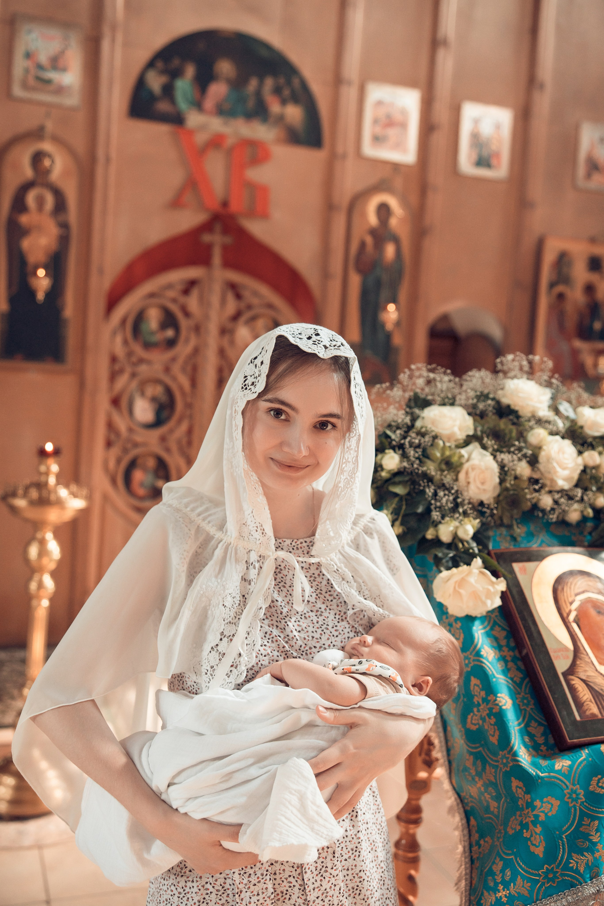 Таинство Крещения Анатолия. Церковь Троицы Живоначальной в Мурмино. Семейный фотограф в Рязани и Рязанской области