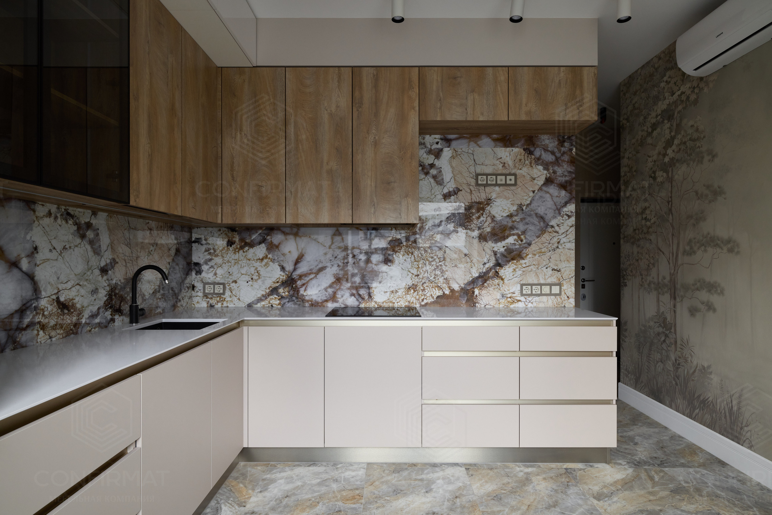 Мебель на заказ спб, кухня на заказ, конфирмат, confirmat мебель, стильные кухни, дизайн современной кухни, кухня под потолок, высокая кухня, кухня высотой 3м, кухня без ручек, лучшие кухни спб