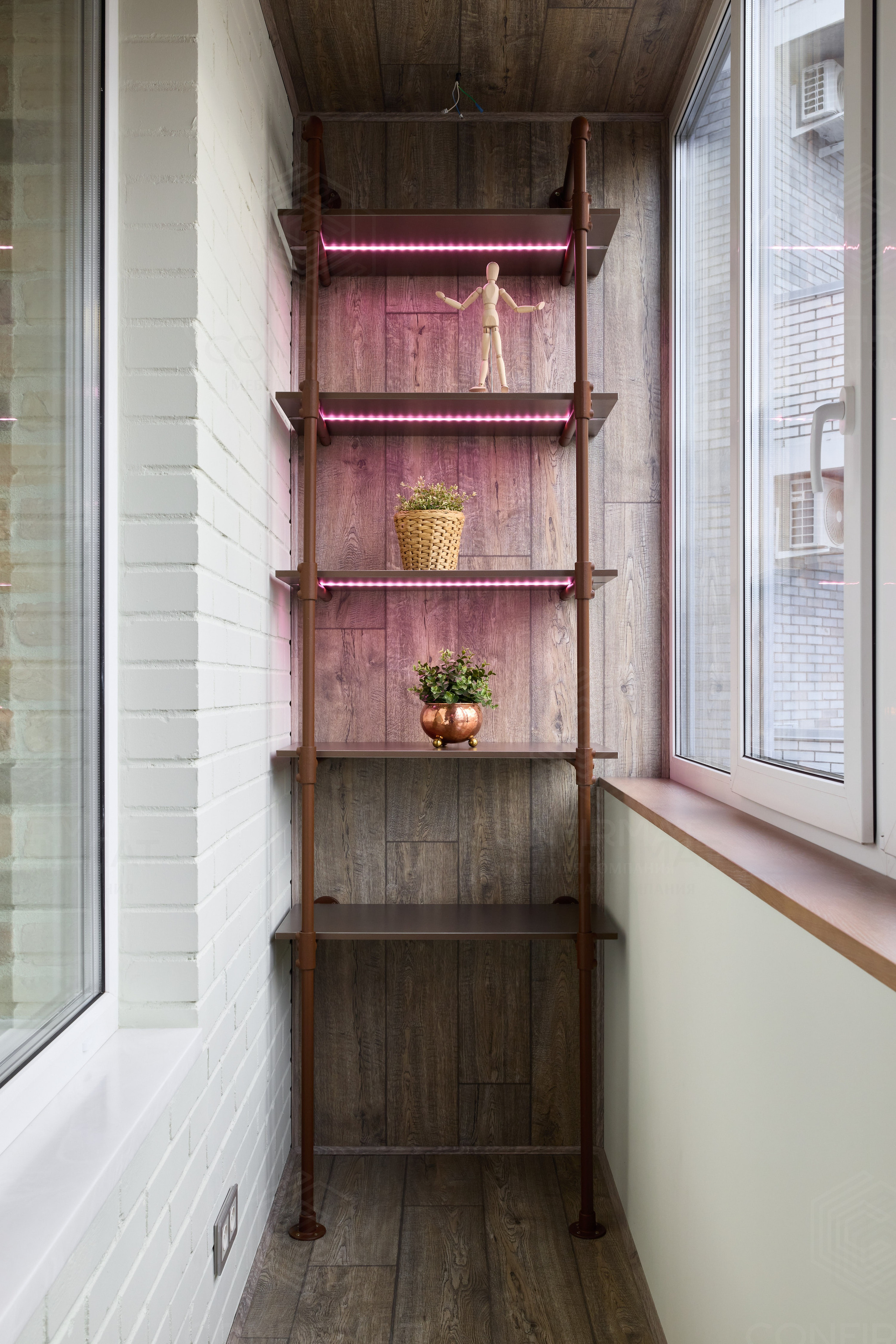 Стеллажная система в стиле лофт. Мебель на заказ