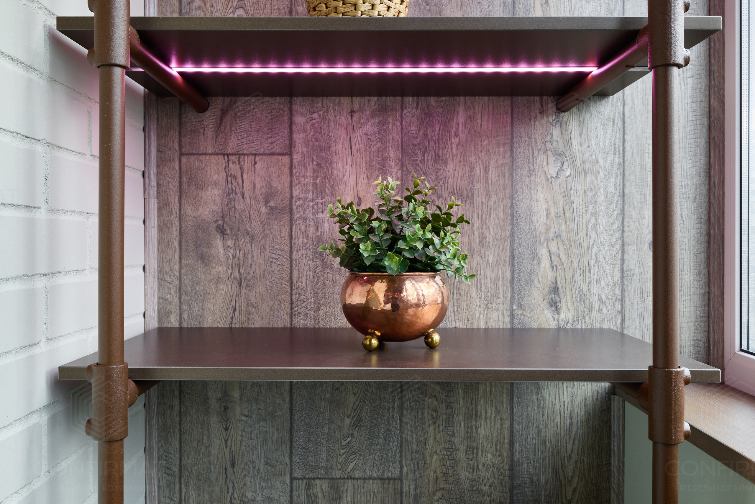 Стеллажная система в стиле лофт. Мебель на заказ