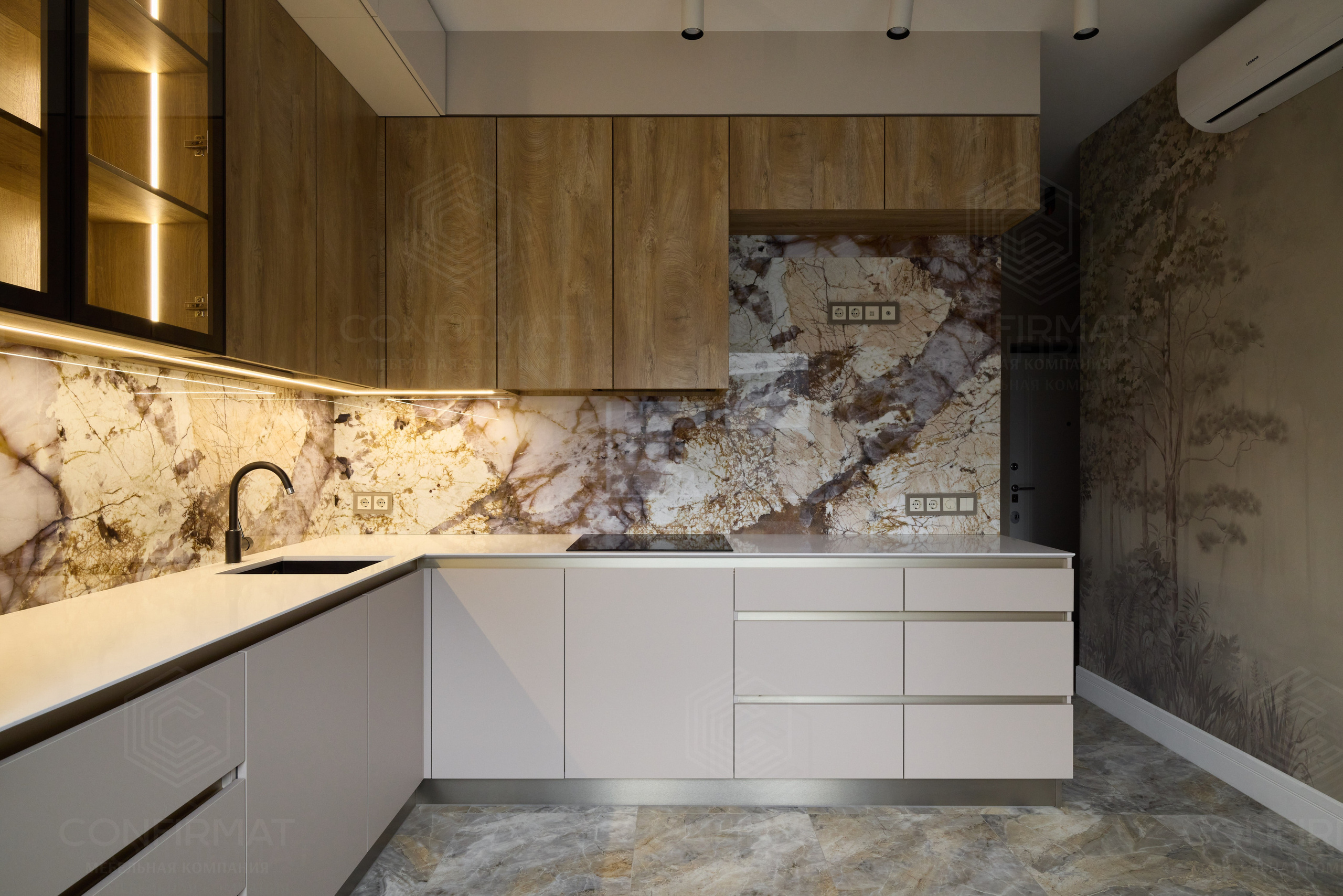 Мебель на заказ спб, кухня на заказ, конфирмат, confirmat мебель, стильные кухни, дизайн современной кухни, кухня под потолок, высокая кухня, кухня высотой 3м, кухня без ручек, лучшие кухни спб