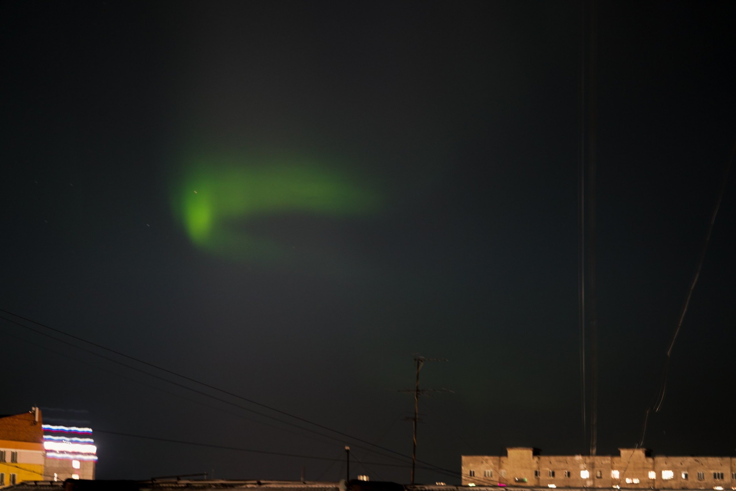 Северное Сияние в Воркуте, Октябрь 2024