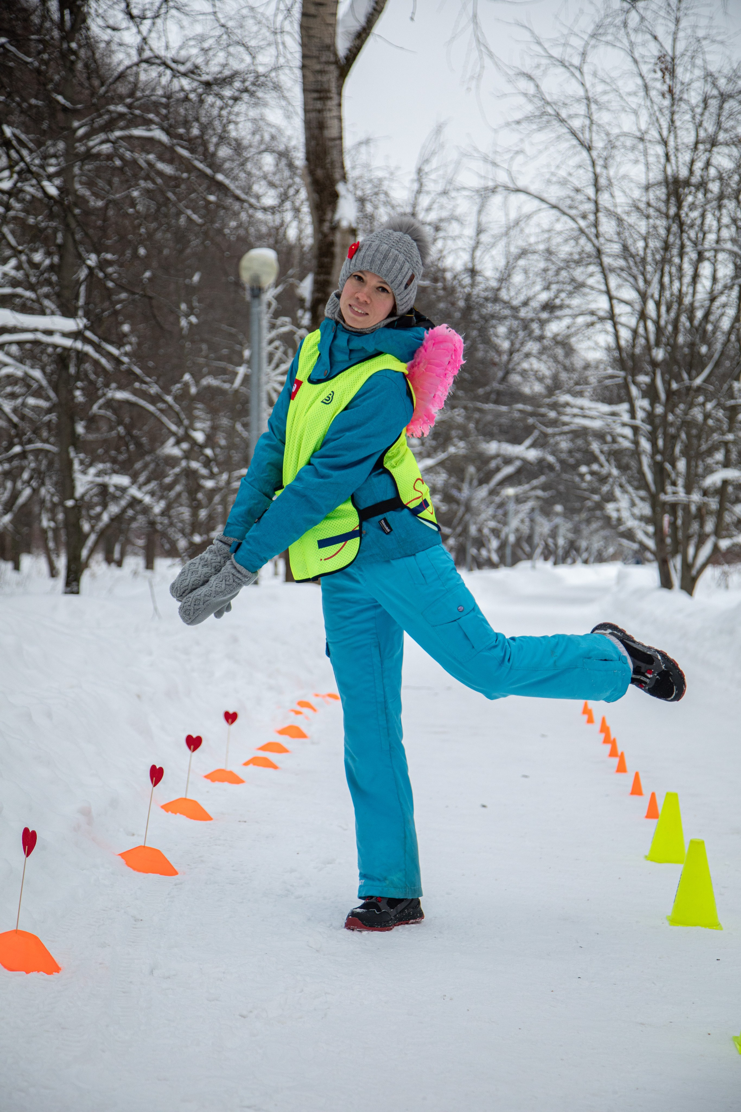 5 вёрст в Тушино, День влюбленных, 91 забег, 17 февраля 2024 г. Фотограф Сергей Ловкий