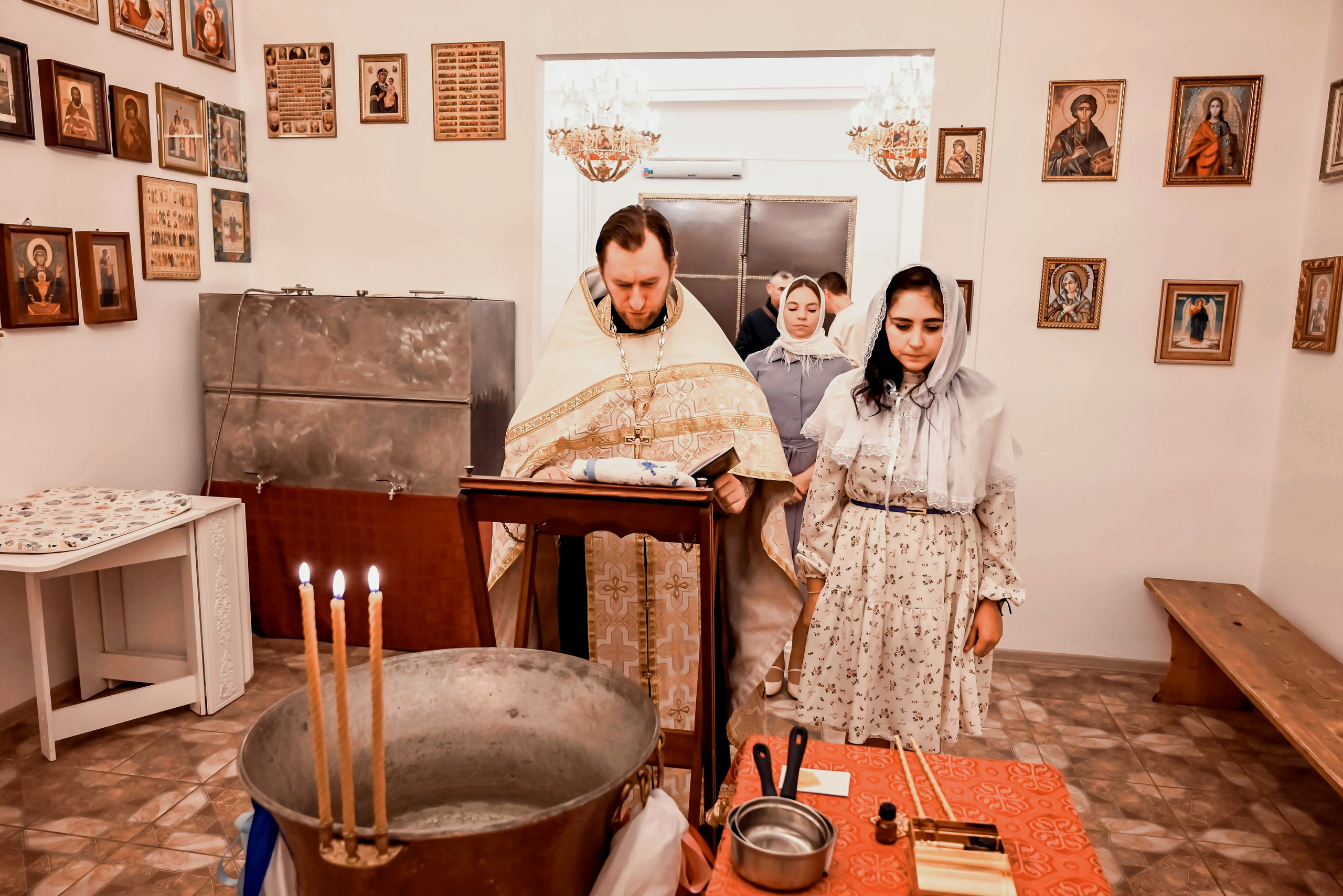 Крещение Вероники. Семейный и детский фотограф Москва