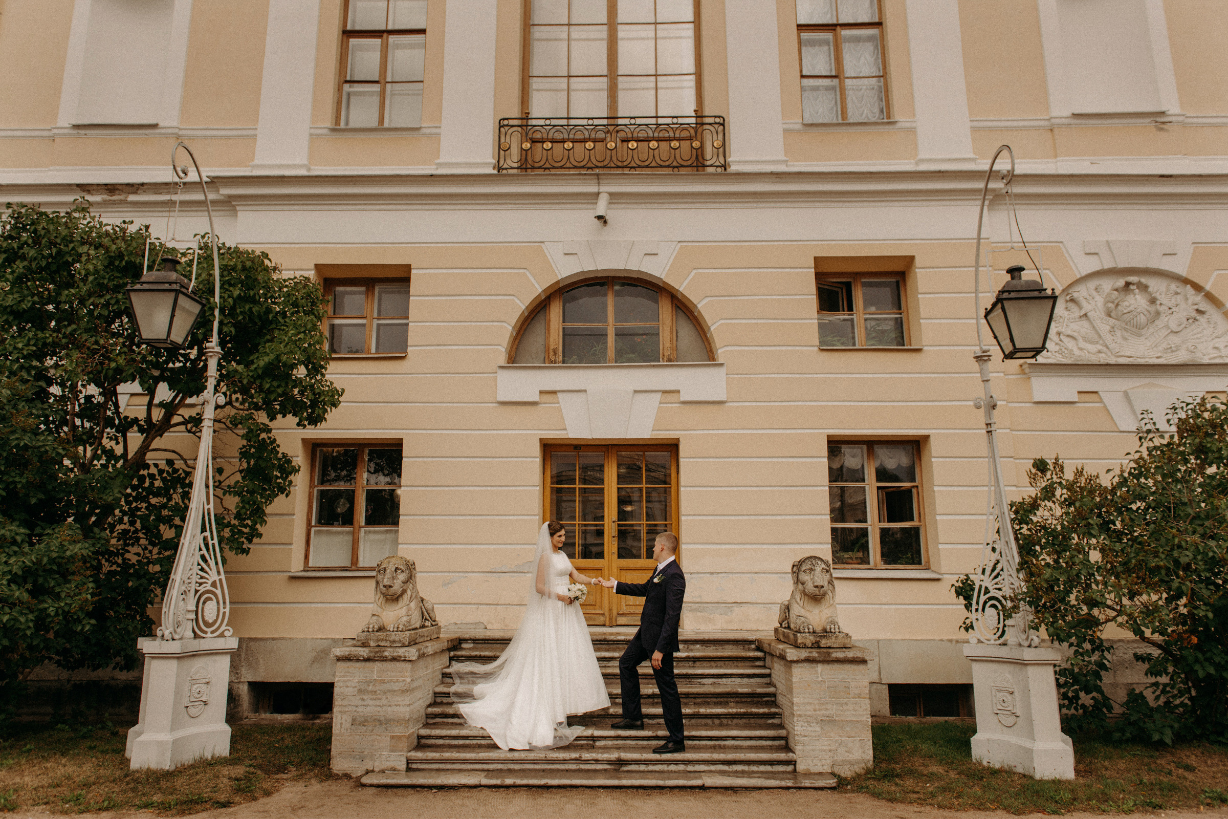 свадебная фотосессия в Павловском Дворце