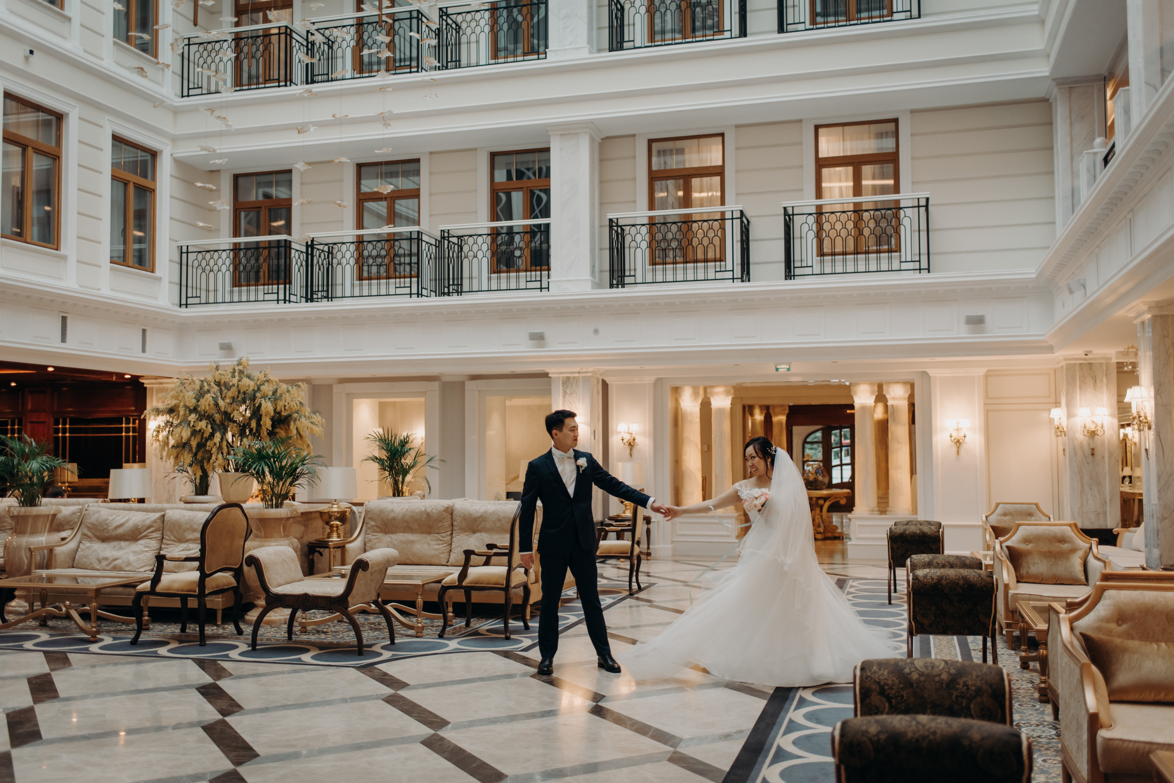 свадебная фотосессия в отеле Tsar Palace 