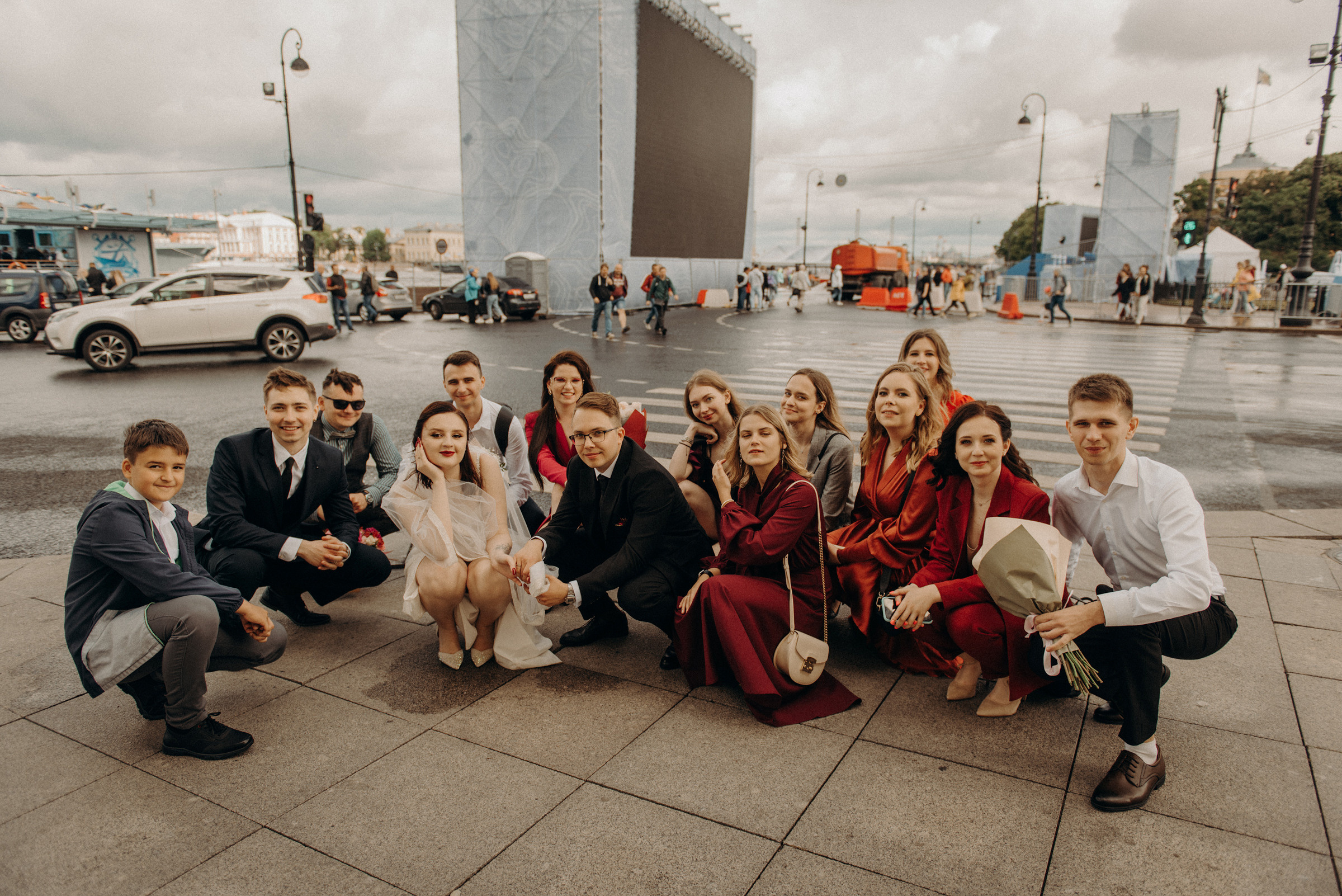 Камерная свадьба в дождливый день. Свадебный фотограф в Санкт-Петербурге Венера Ахметова