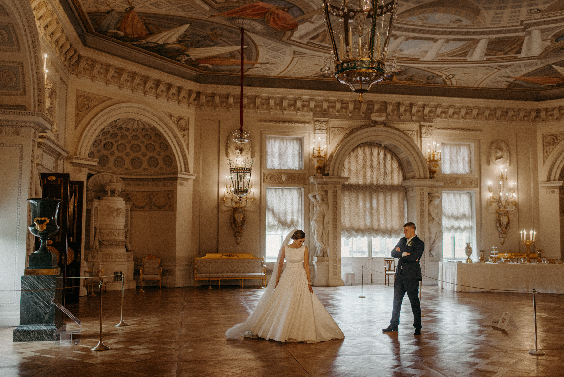 свадебная фотосессия в Павловском Дворце