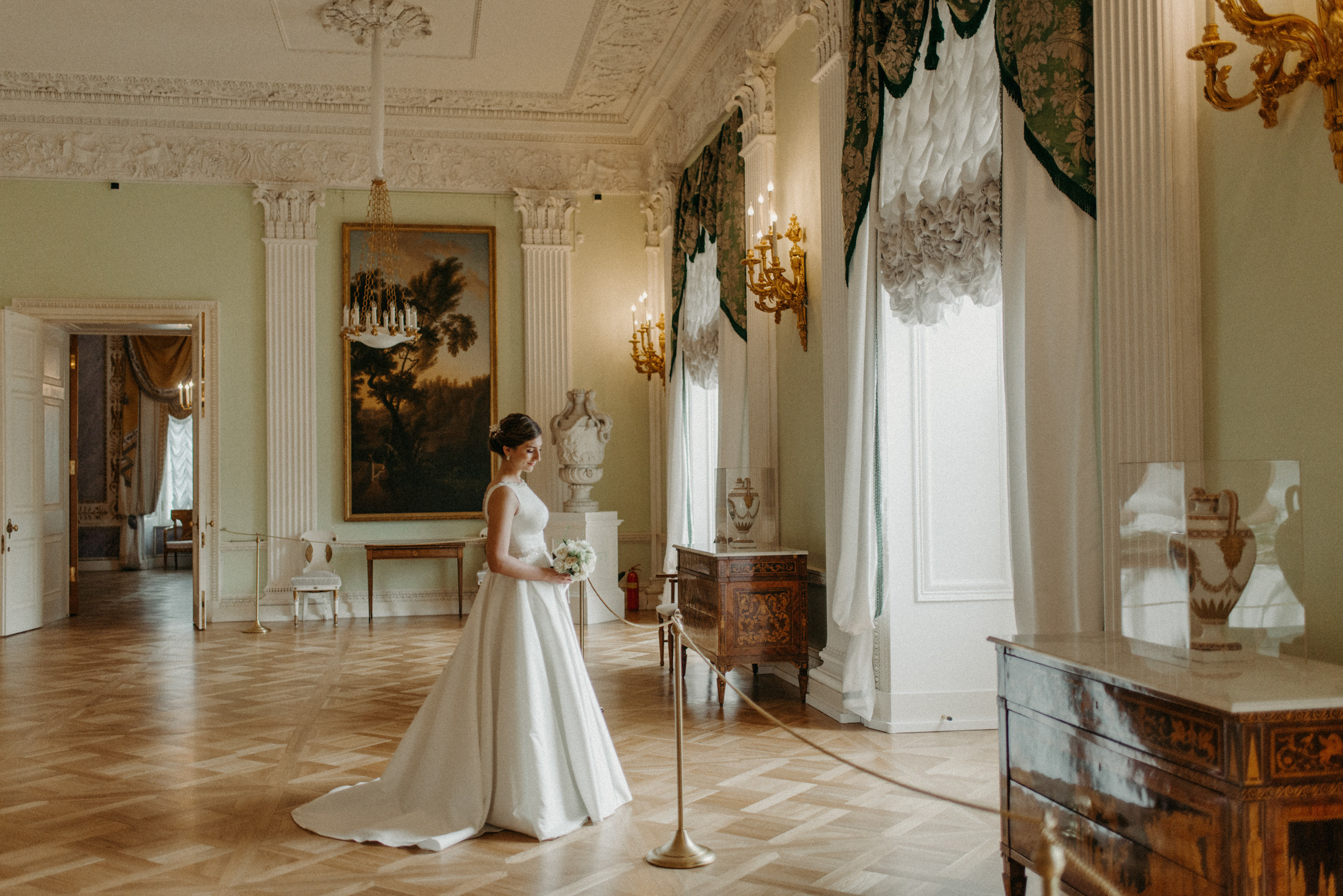 свадебная фотосессия в Павловском Дворце