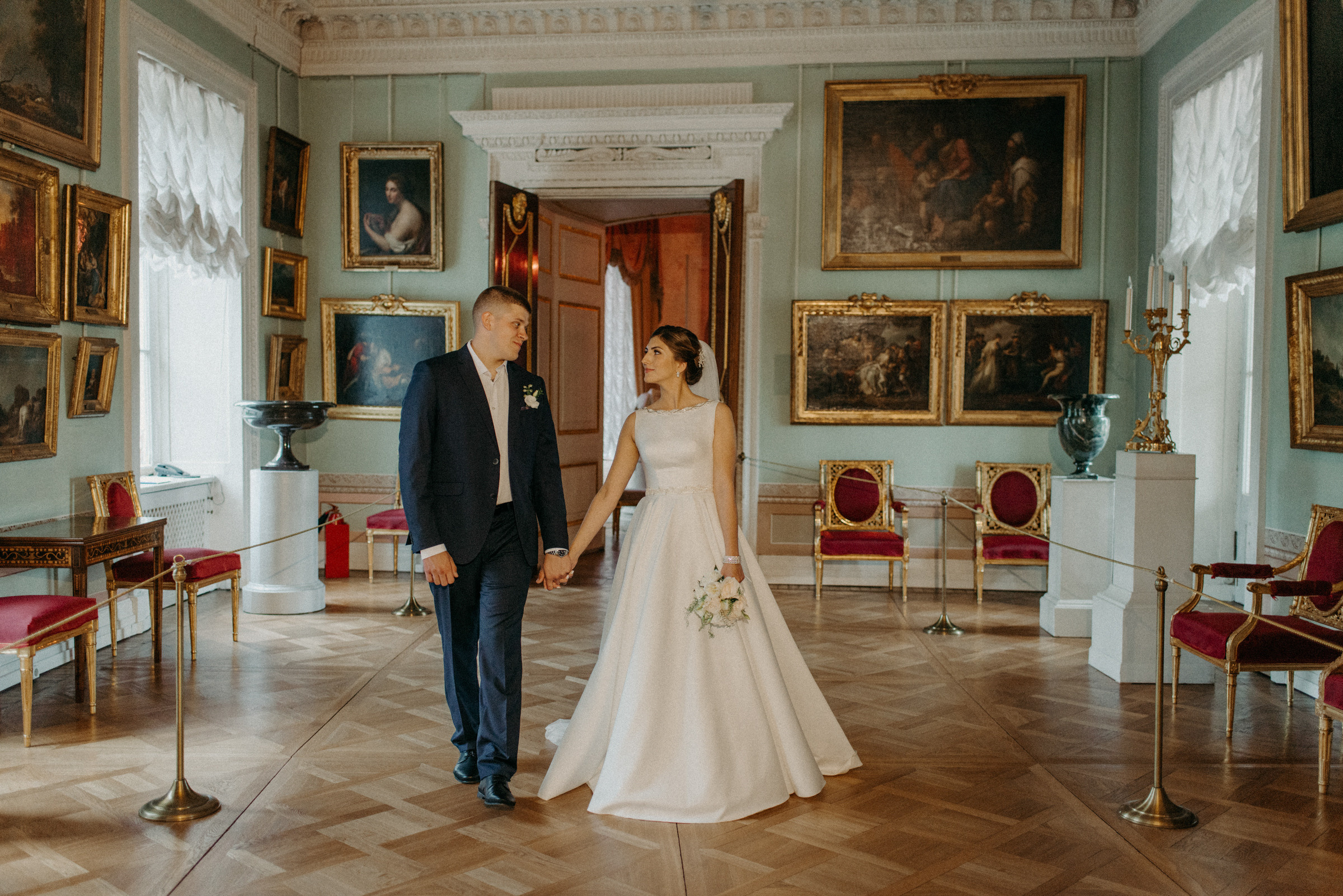 свадебная фотосессия в Павловском Дворце