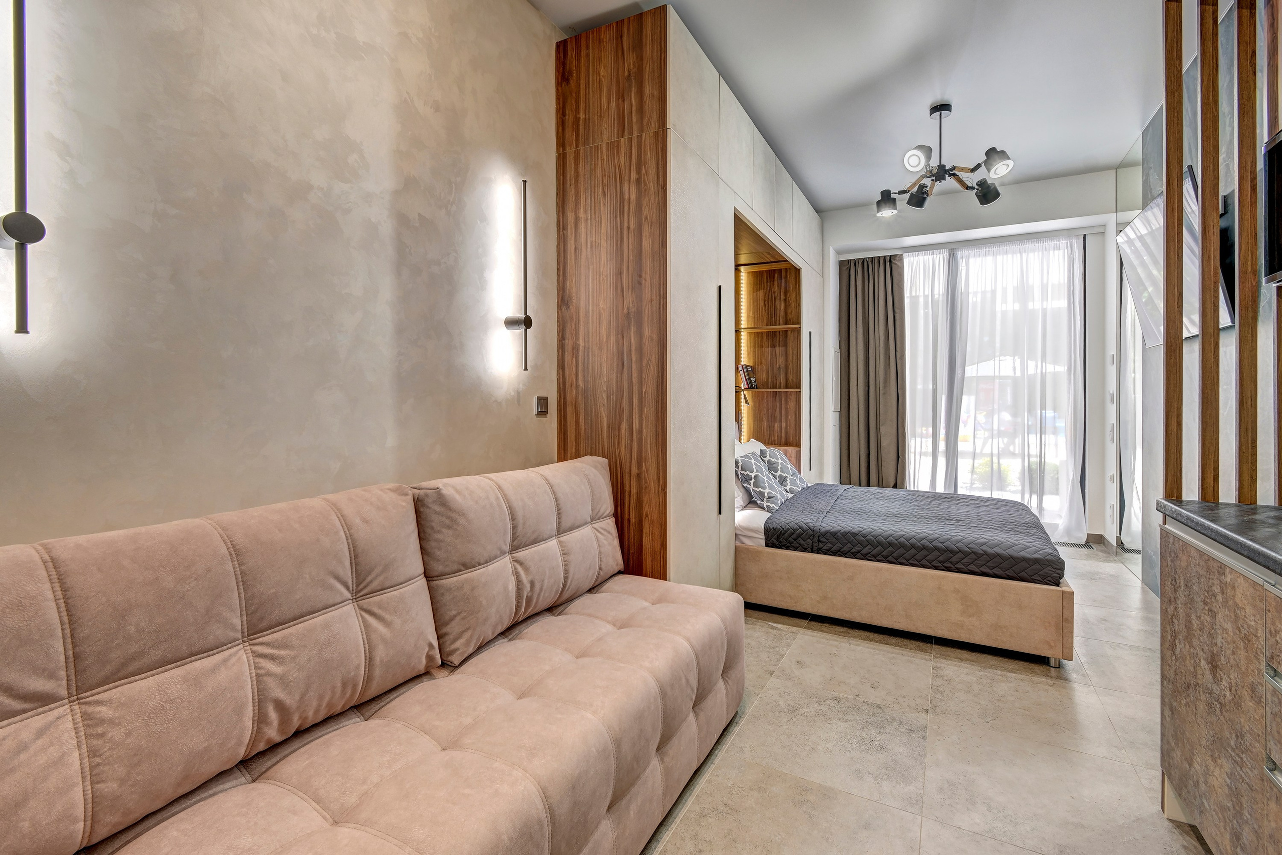 Номер Апарт-отеля Монтевиль. Интерьерный фотограф в Сочи | Роман Сусленко